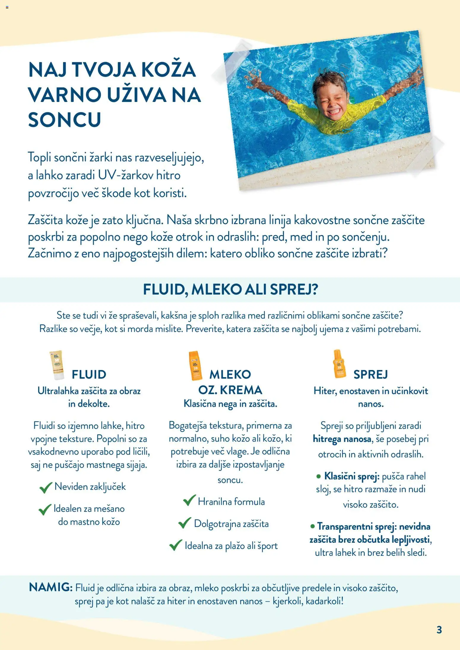 Novi Spar katalog ponudbe – veljaven od 16.04.2026 | Stran: 3 | Izdelki: Krema, Mleko