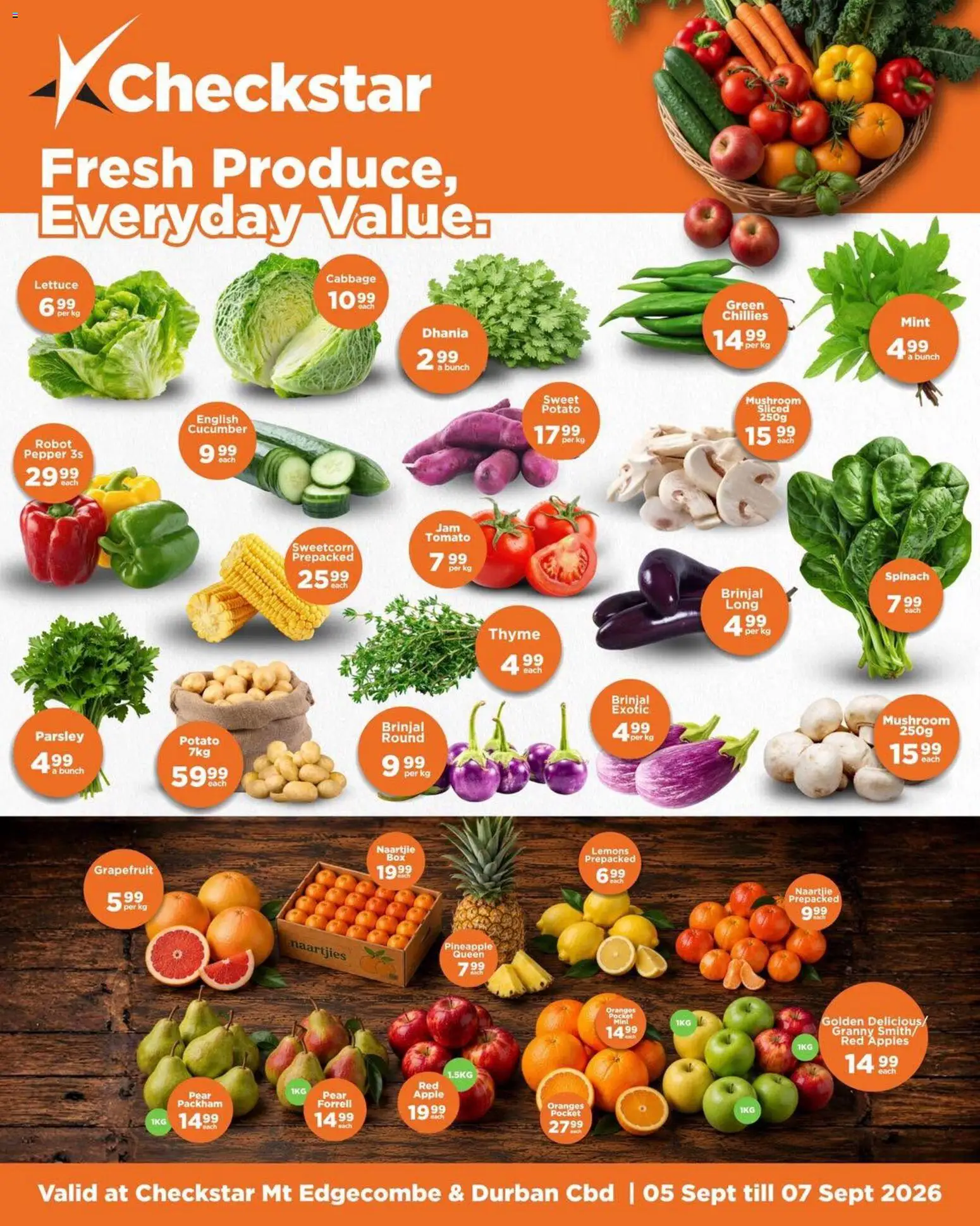 New Check Star catalogue – valid from 05/09/2026 | Page: 2 | Products: Apples, Pineapple, Grapefruit, Pepper