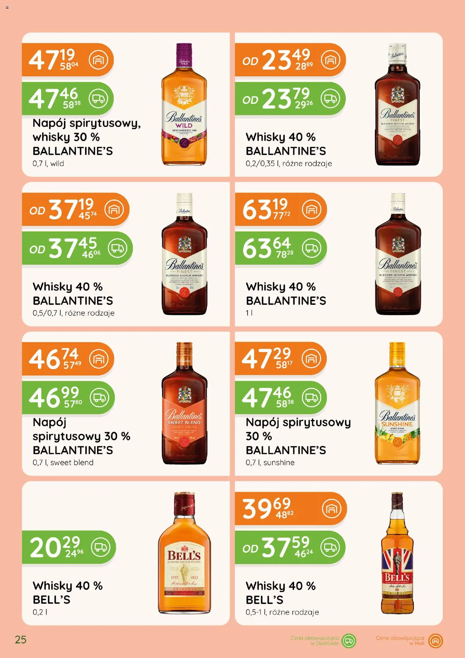 Eurocash gazetka - Katalog Alkoholowy od 01.10.2026 | Strona: 25 | Produkty: Scotch whisky, Ballantines, Whisky