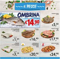 Anteprima del volantino Coal volantino Il Market Plus valido a partire dal 08/10/2026 | Pagina: 8 | Prodotti: Pesce, Merluzzo, Sogliola, Vongole