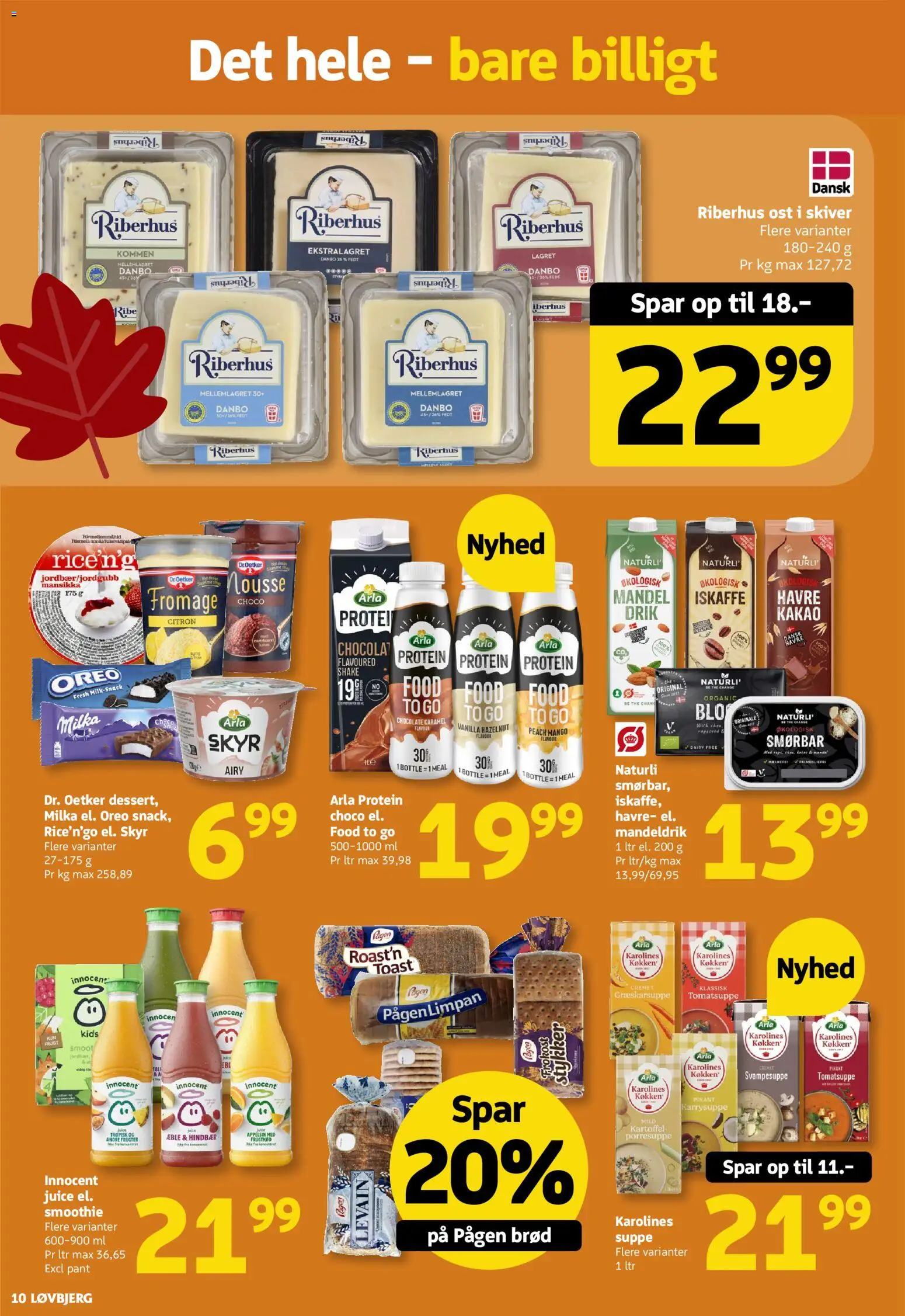 Løvbjerg tilbudsavis – gyldig fra 18/09/2026 | Side: 10 | Produkter: Mango, Brød, Kakao, Mandeldrik