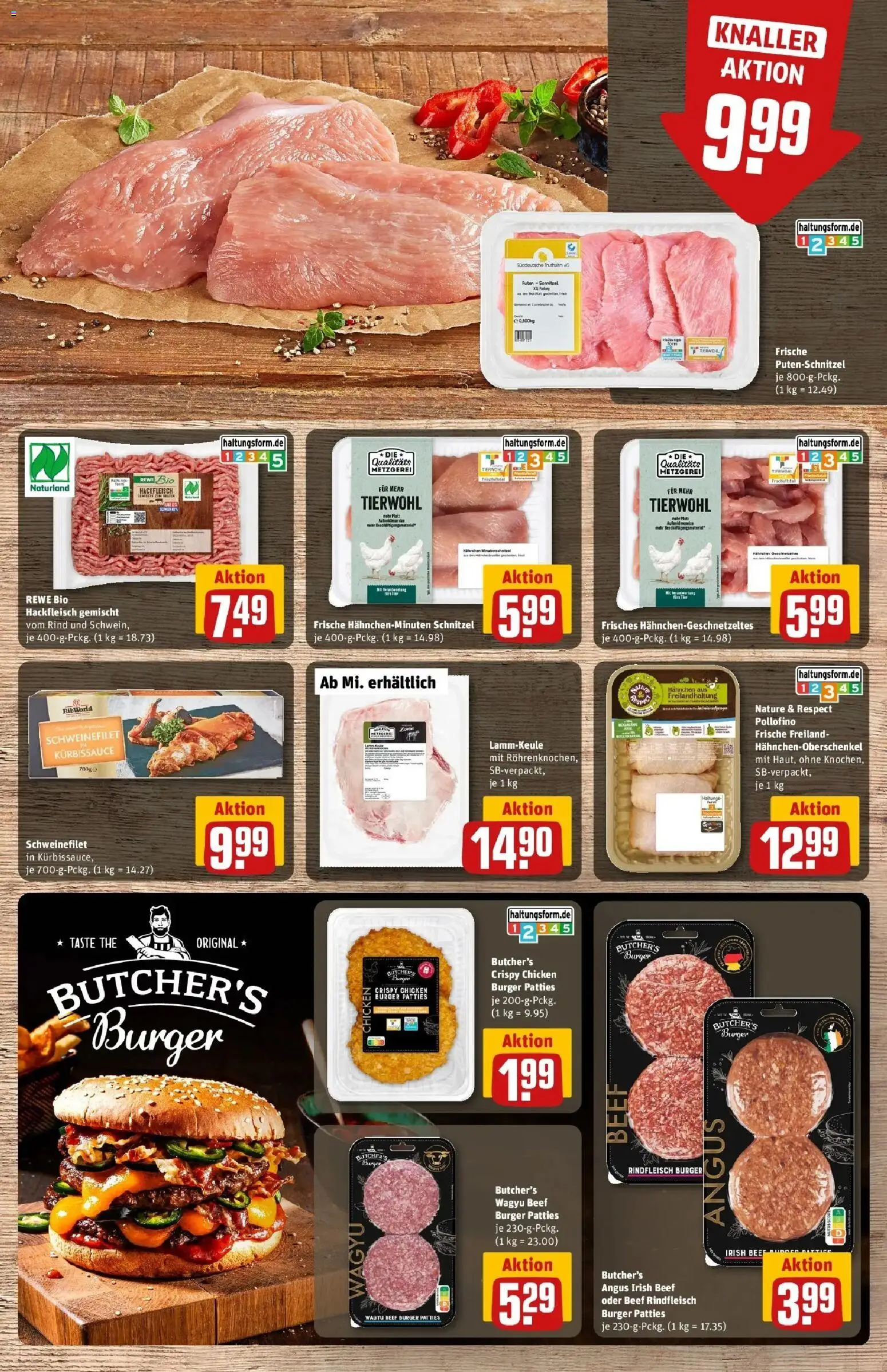 REWE Prospekt ab 26.10.2026 zum Blättern » Angebote | Seite: 11 | Produkte: Lammkeule, Hahnchen, Schnitzel, Schweinefilet