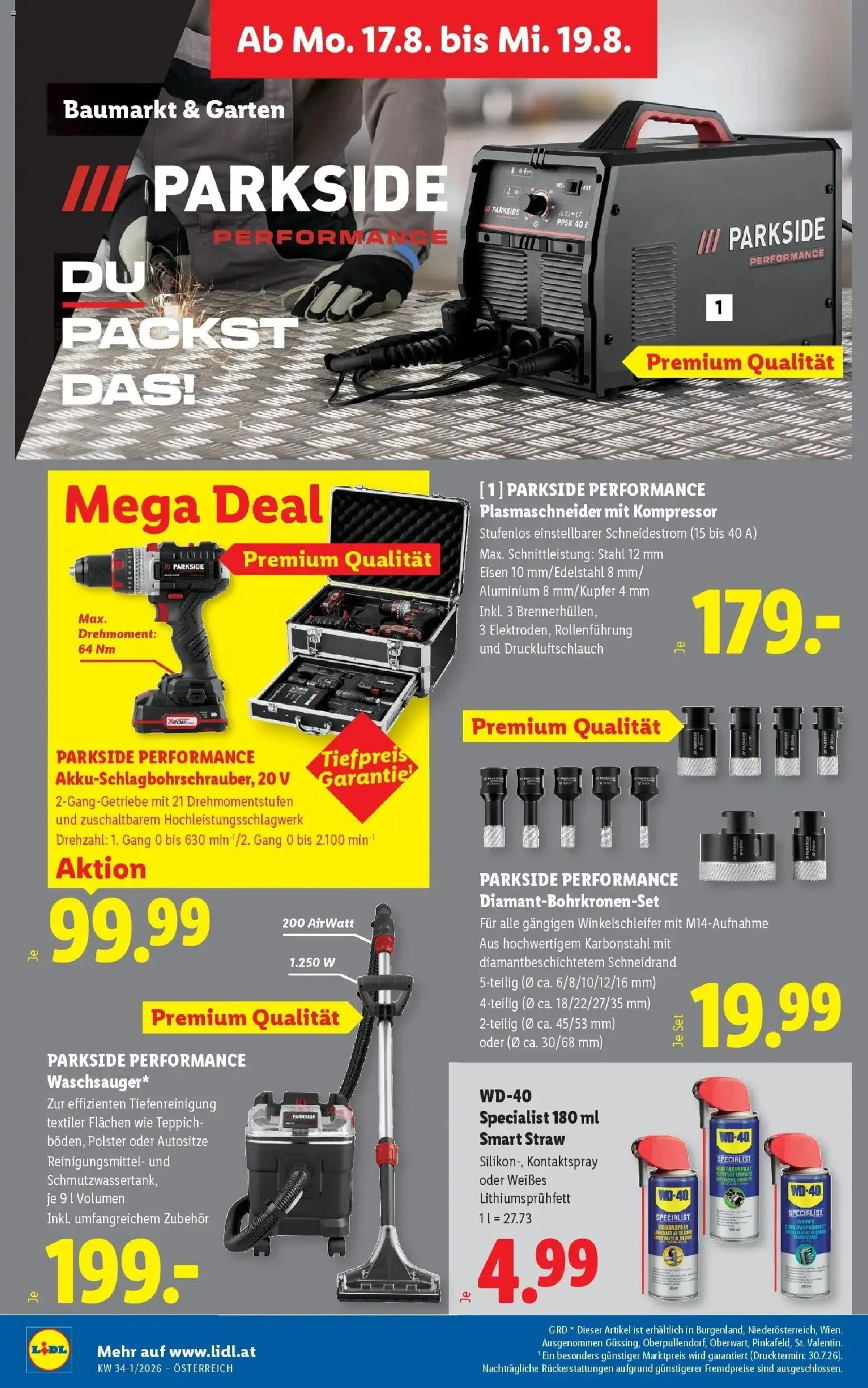Lidl Flugblatt - Wien, Langenzersdorf, Zwettl ab 13.08.2026 - Angebote ab donnerstag | Seite: 33 | Produkte: Cutter, Reinigungsmittel, Teppich