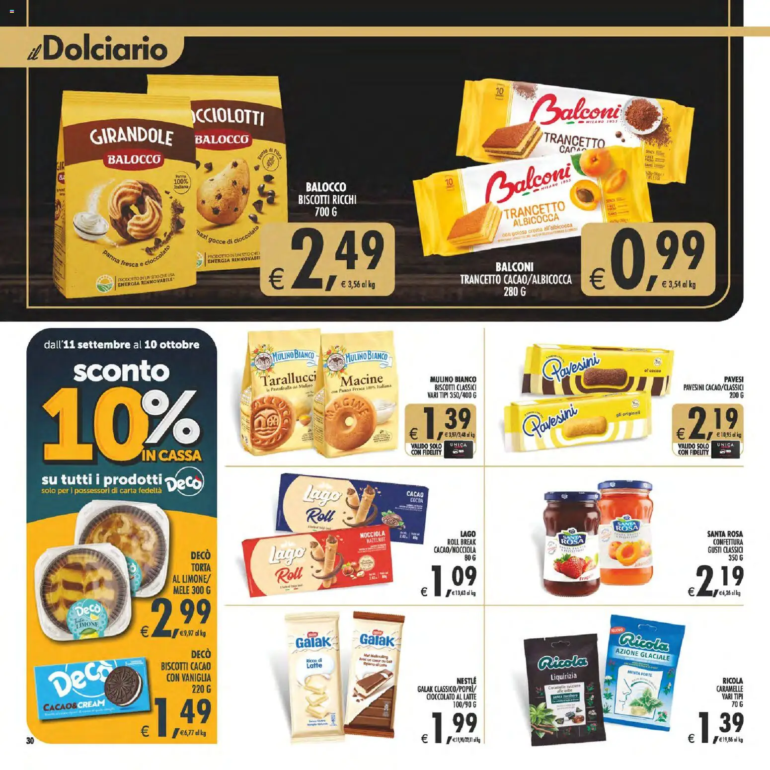 Volantino Decò del 11/09/2026 | Pagina: 30
