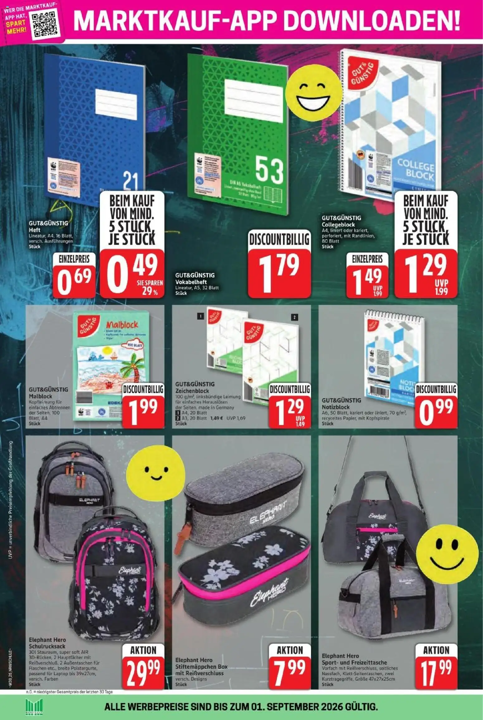 Marktkauf  Schulstart 2026 – gültig ab 09.07.2026 | Seite: 3 | Produkte: Box, Laptop