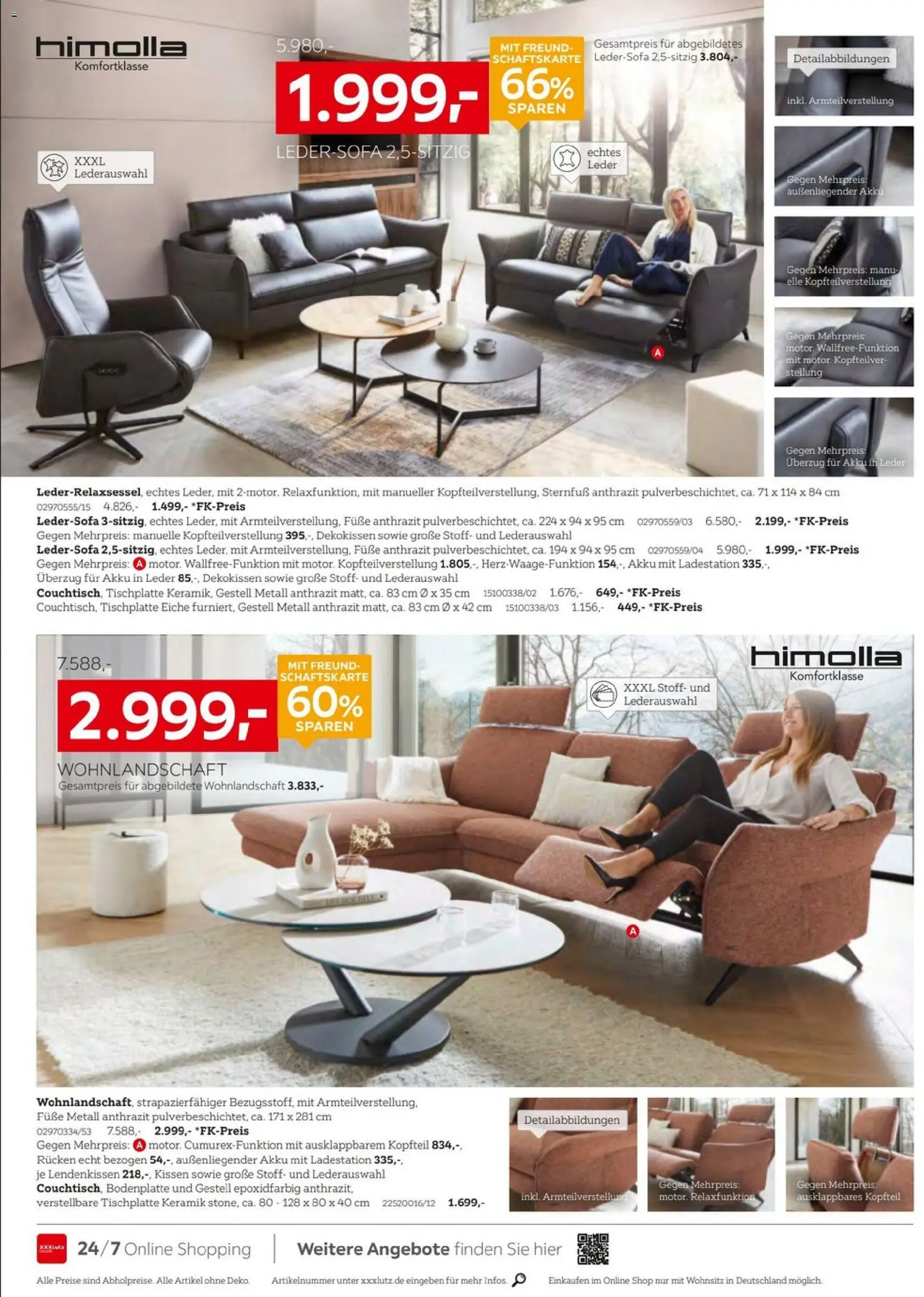 XXXLutz Prospekt – gültig ab 05.09.2026 | Seite: 12 | Produkte: Wohnlandschaft, Ledersofa, Kissen