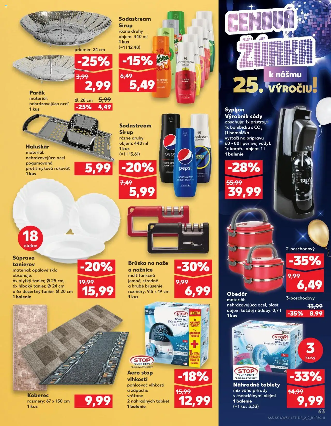 Nové Kaufland akcie – leták je platný od 21.08.2025 | Strana: 63 | Produkty: Koberec, Pohlcovač vlhkosti, Sirup
