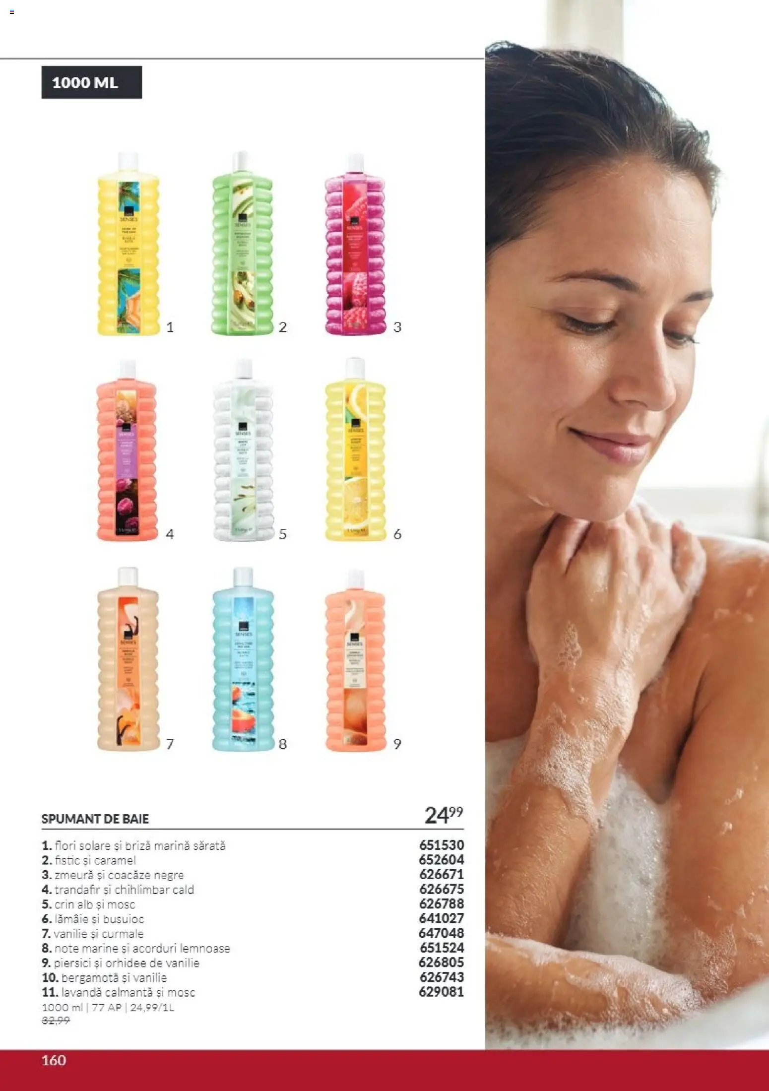 Noul catalog Avon – valabil de la 01.11.2026 | Pagină: 160 | Produse: Trandafir, Curmale, Piersici, Lămâie