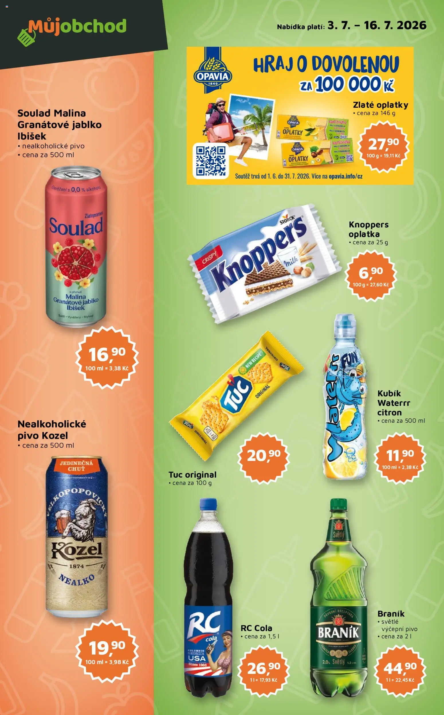 Můj obchod leták - Brand od 03.07.2026 | Strana: 3 | Produkty: Granátové jablko, Knoppers, RC Cola, Cola