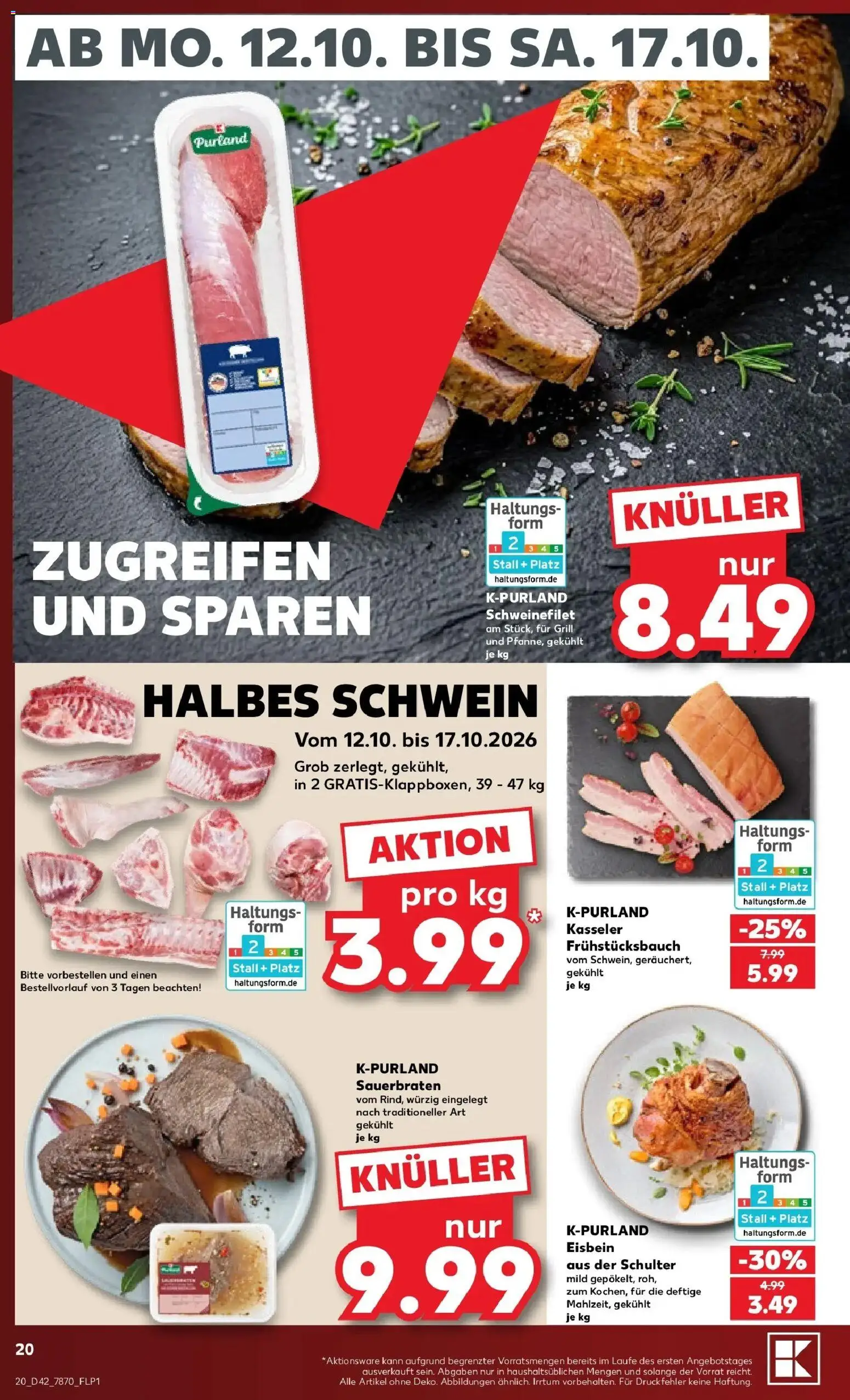 Prospekt Kaufland ab 12.10.2026 » Angebote Online zum Blättern | Seite: 24 | Produkte: Grill, Schweinefilet, Schulter