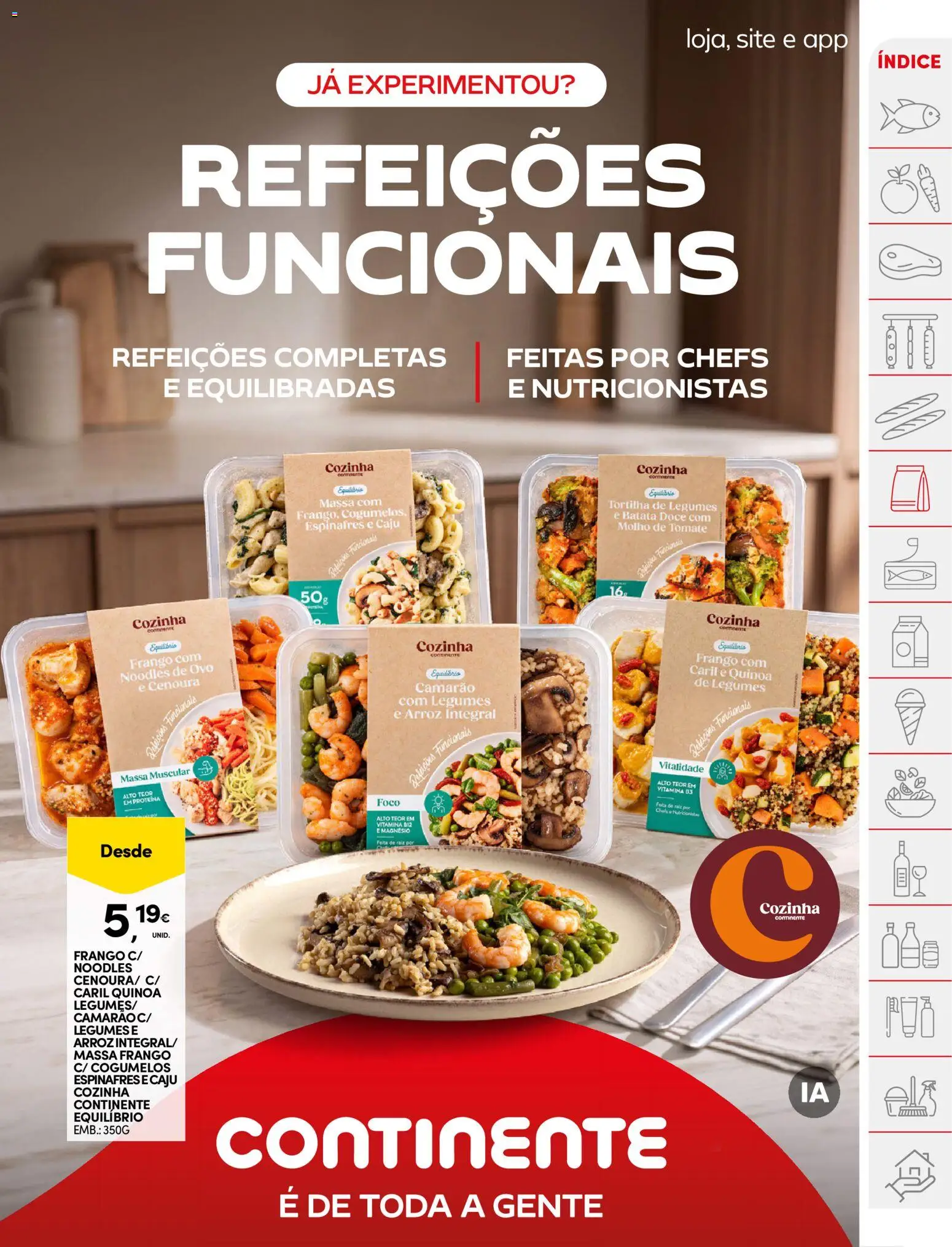 Continente folheto │ válido de 20/10/2026 | Página: 19 | Produtos: Molho de tomate, Batata, Espinafres, Legumes