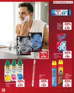 Kaufland SK akciós újság - amely érvényes a következő dátumtól: 2026.09.17. | Oldal: 59 | Termékek: Coccolino, Somat, Fólia, Pronto