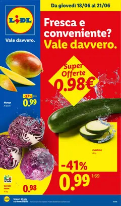 Anteprima del volantino Lidl volantino Fresca e conveniente valido a partire dal 18.06.2026