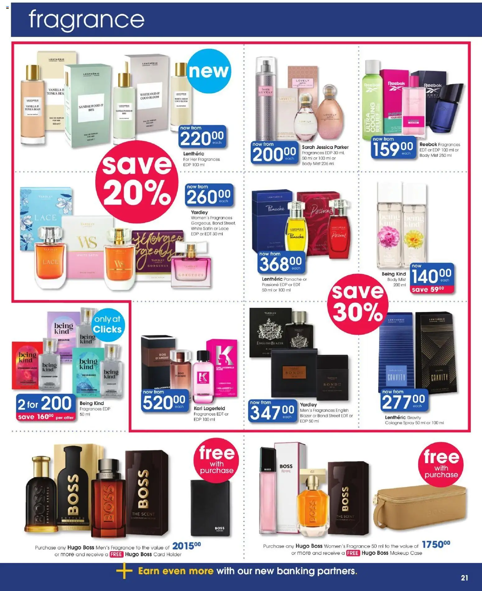 New Clicks catalogue – valid from 22/10/2026 | Page: 21 | Products: Vanilla, Case, Blazer, Fragrance
