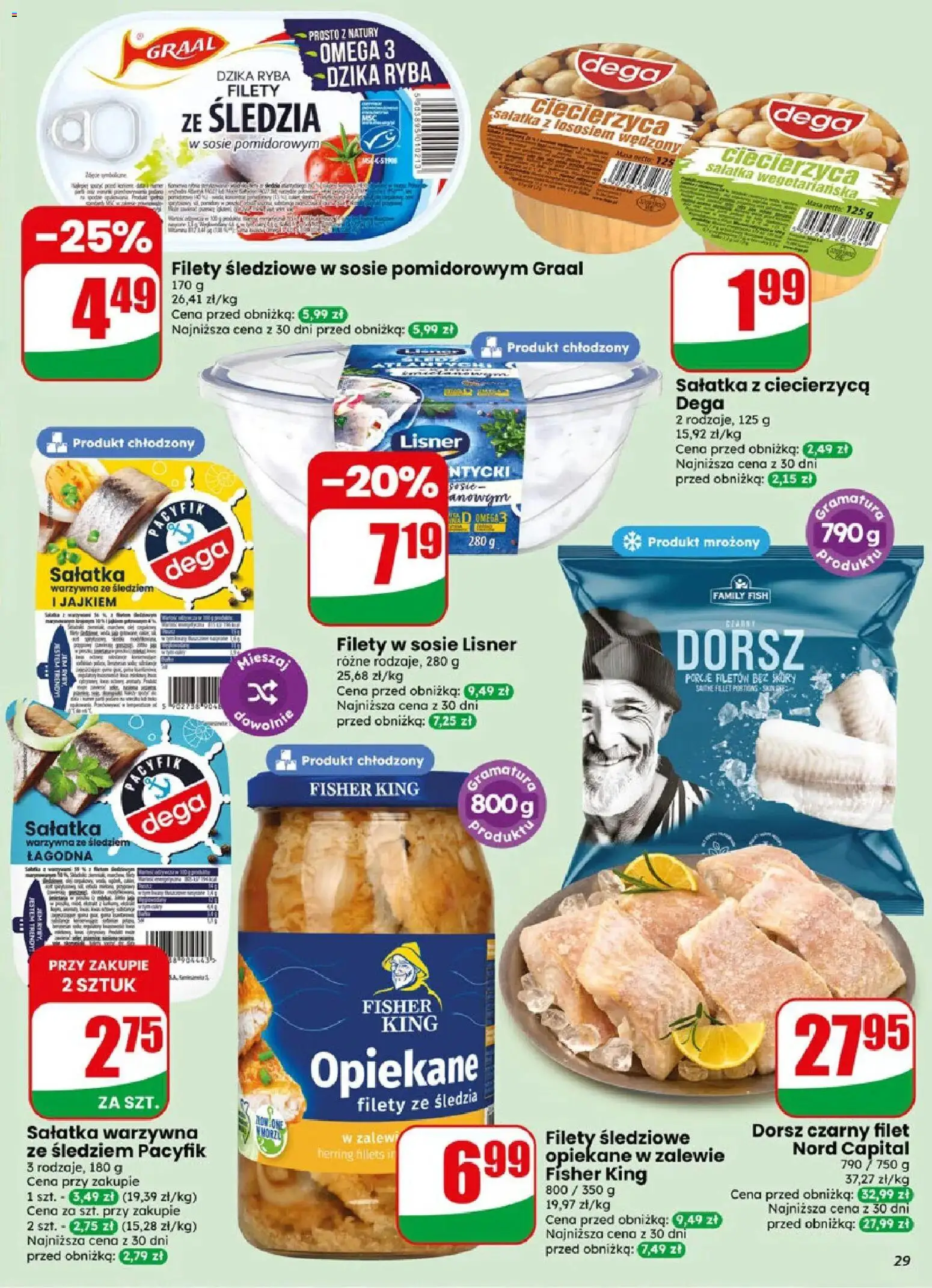 Dino gazetka od 06.05.2026 | Strona: 29 | Produkty: Dorsz, Ciecierzyca, Dorsz czarny, Ryba