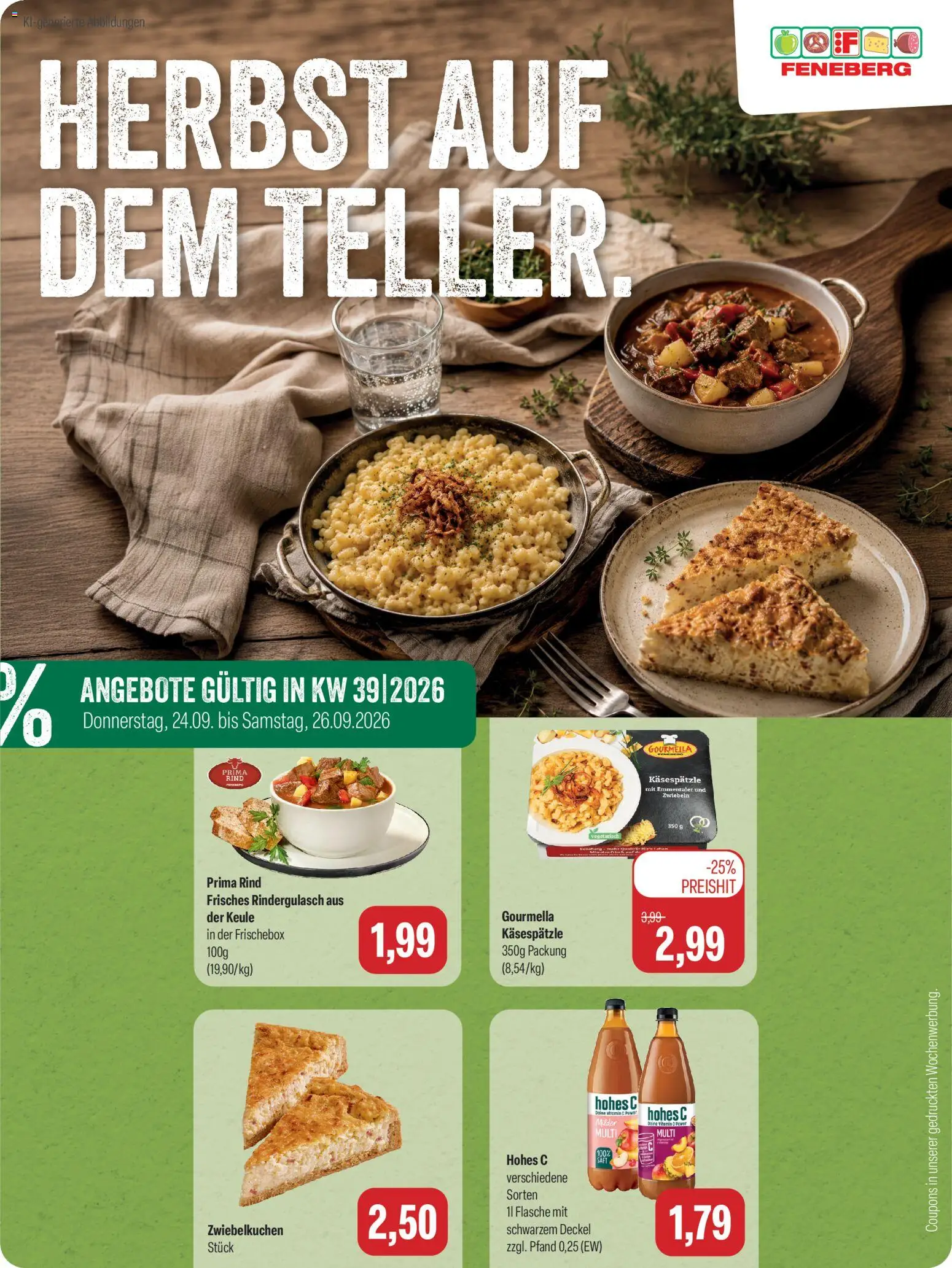 Feneberg Donnerstag, 24. September Top Angebote