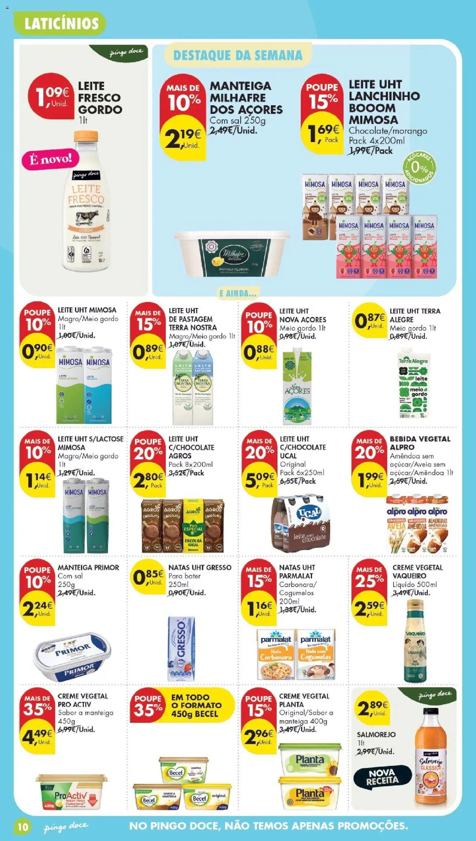 Pingo Doce Poupe Esta Semana Madeira │ válido de 01/09/2026 | Página: 10 | Produtos: Sal, Leite UHT, Manteiga, Creme