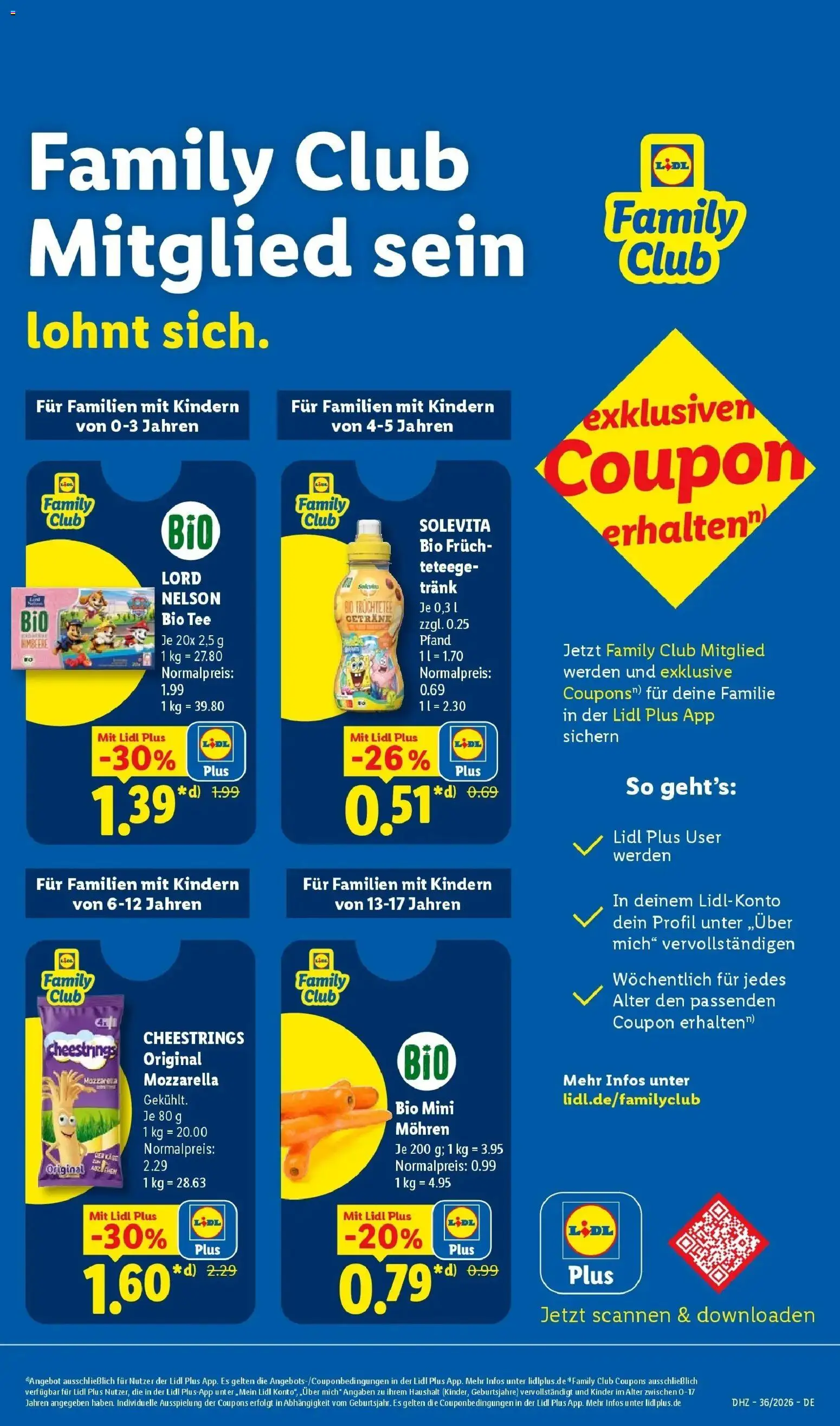 Lidl Prospekt Höxter (ab 31.08.2026) zum Blättern » Angebote | Seite: 7 | Produkte: Mozzarella, Mohren, Tee