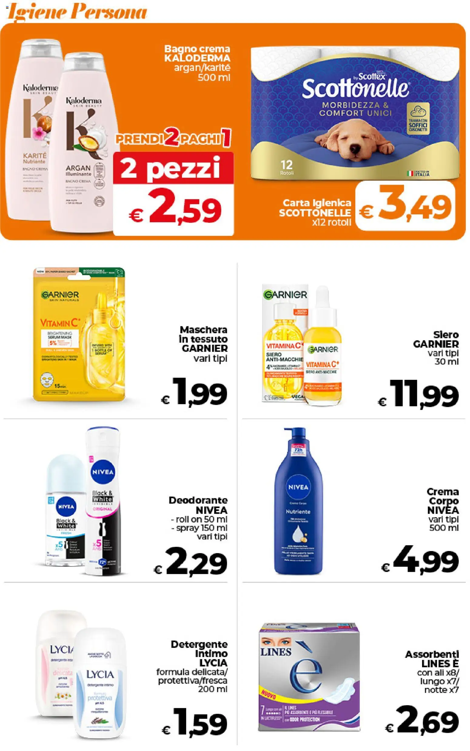 Volantino Ipercoop del 09.06.2026 | Pagina: 47 | Prodotti: Maschera, Carta igienica, Detergente intimo, Bagno