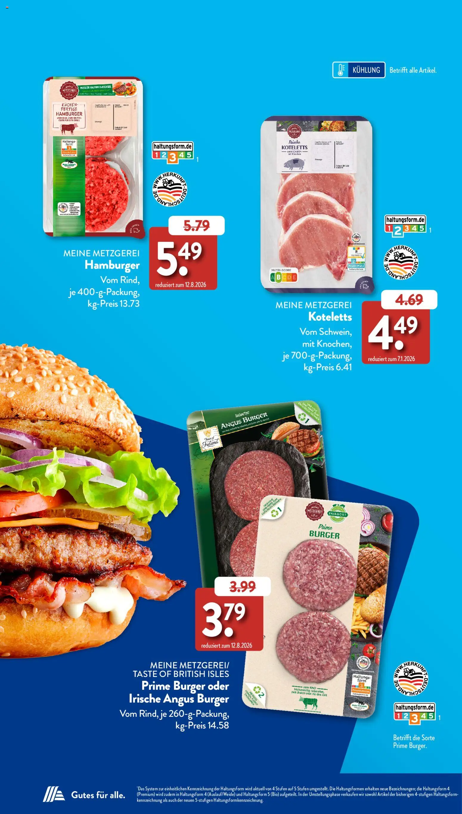Aldi Süd Sonderprospekt – gültig ab 01.09.2026 | Seite: 10 | Produkte: Grill, Burger, Kuchen, Fleisch