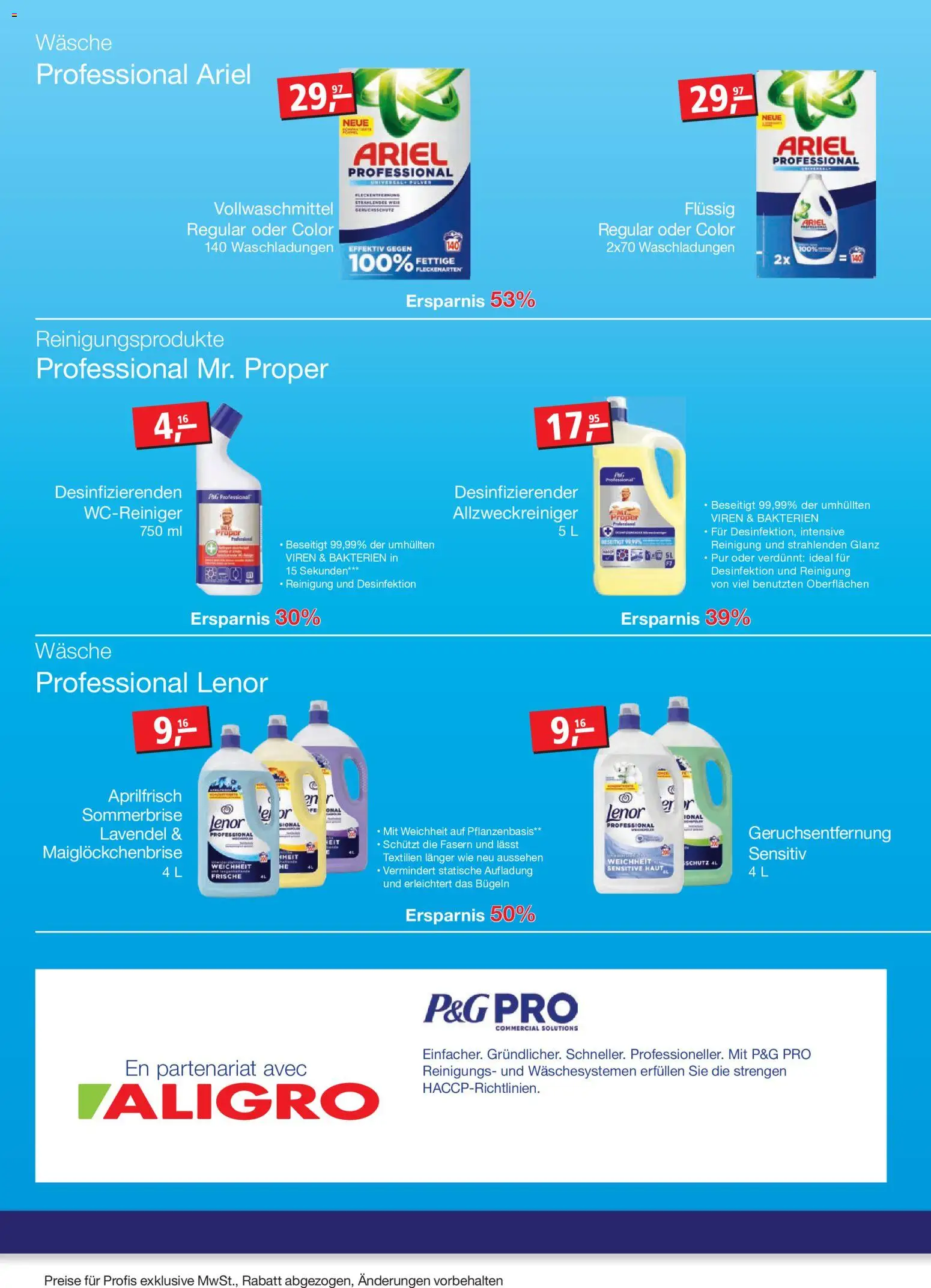 Aligro aktionen P&G – gültig ab 07.09.2026 | Seite: 2 | Produkte: Pulver
