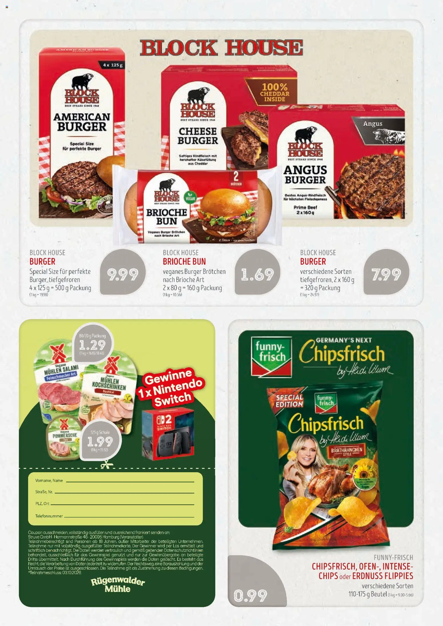 Edeka Struve Prospekt – gültig ab 28.09.2026 | Seite: 15 | Produkte: Funny frisch, Burger, Salami, Rindfleisch