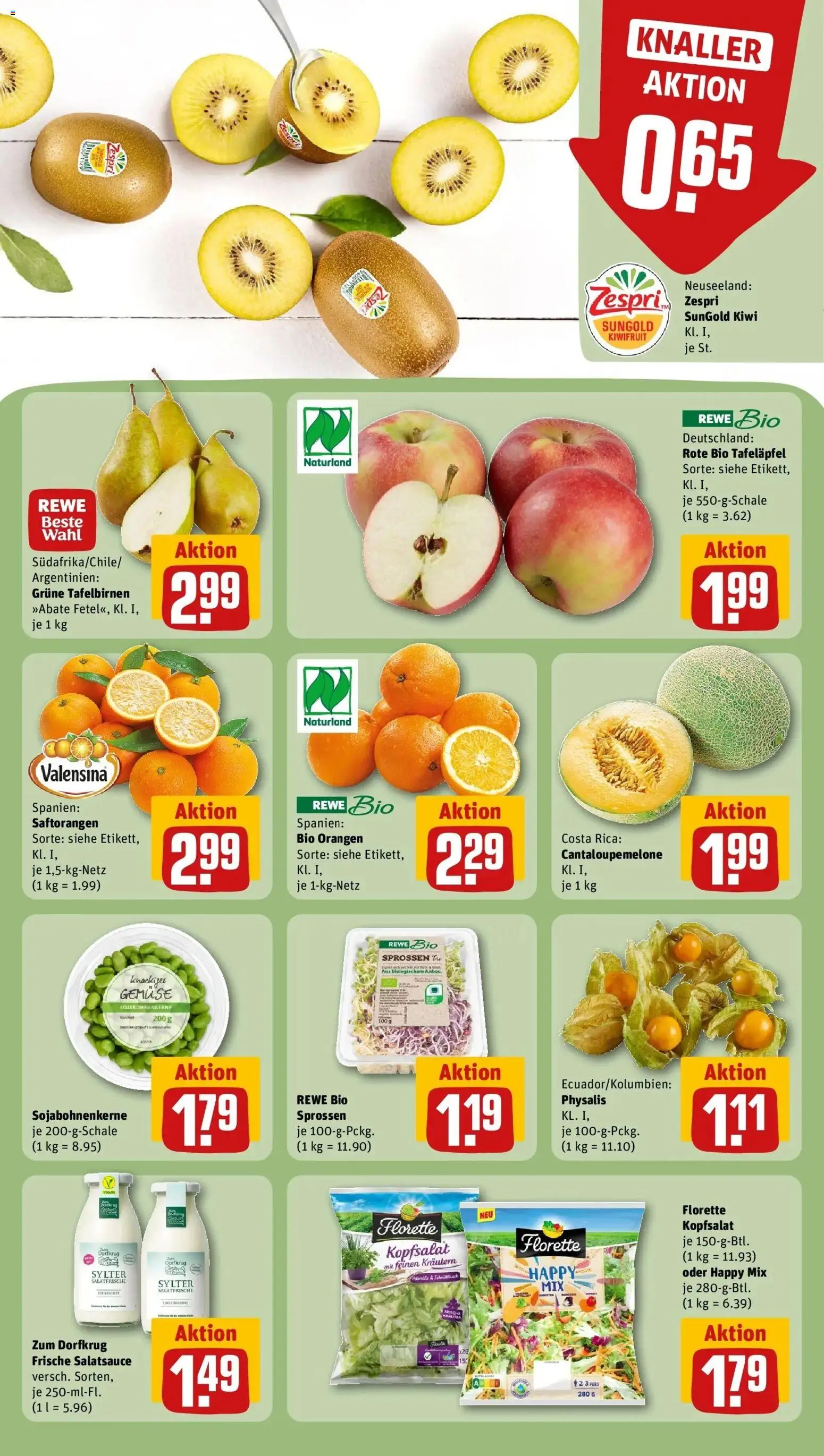 REWE Prospekt ab 04.05.2026 zum Blättern » Angebote | Seite: 10 | Produkte: Dressing, Valensina, Gemüse, Kiwi