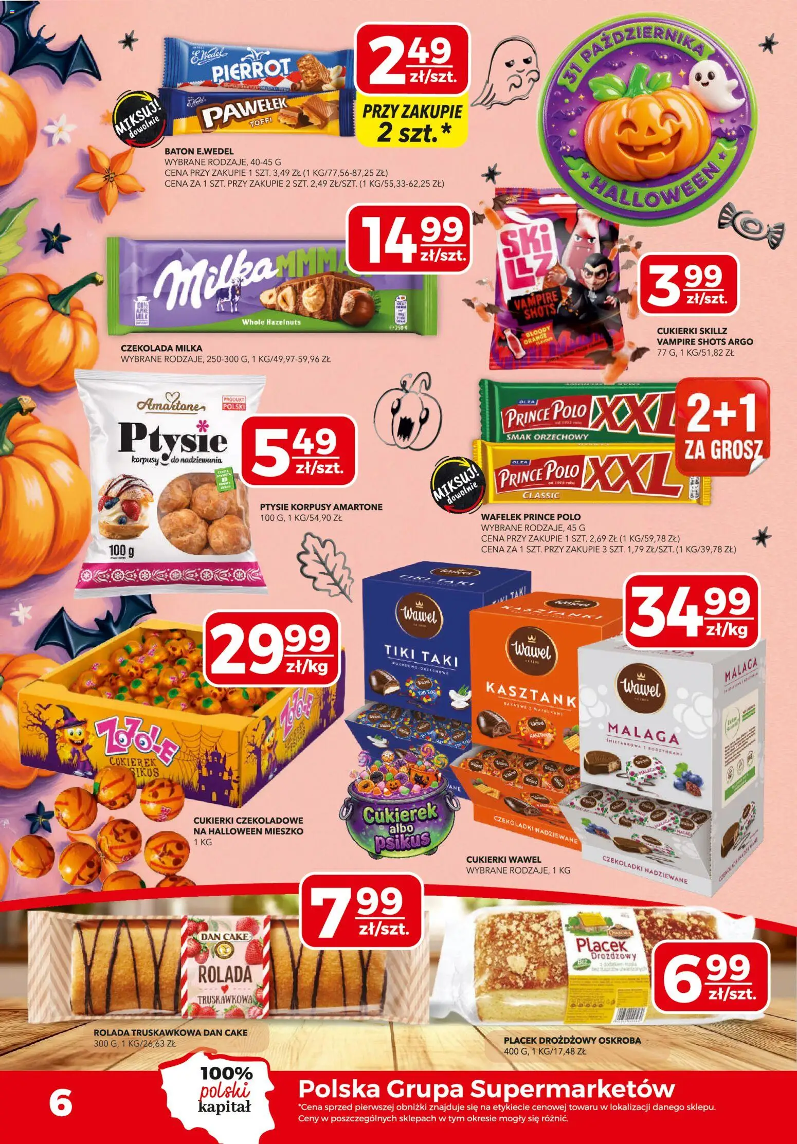 Top Market gazetka od 22.10.2026 | Strona: 6 | Produkty: Prince polo xxl, Czekoladki, Wafelek, Prince polo