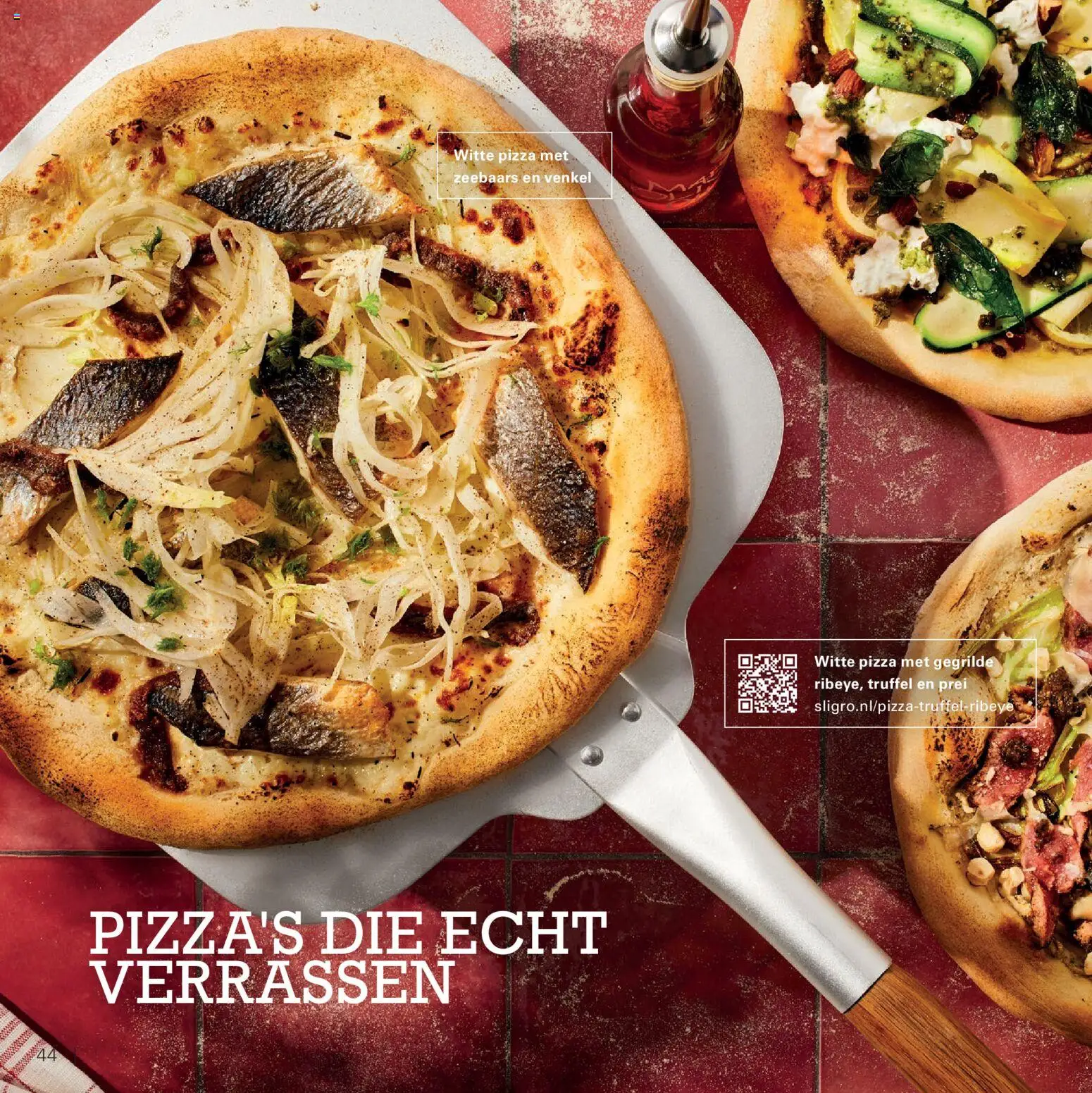 {H1} | Pagina: 44 | Producten: Pizza, Prei