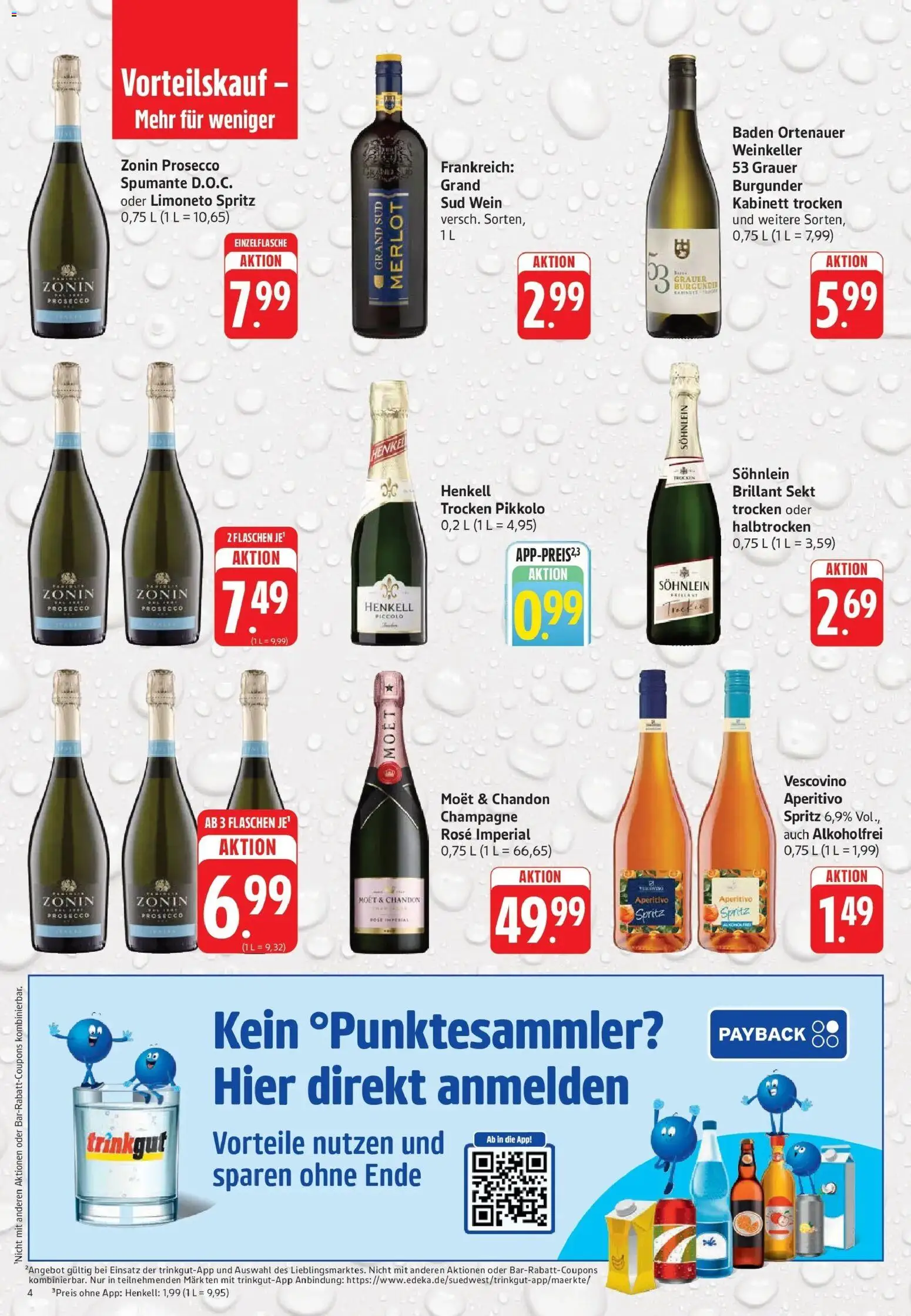 Trinkgut Prospekt Pforzheim – gültig ab 06.07.2026 | Seite: 4 | Produkte: Sekt, Merlot, Prosecco, Wein