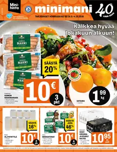 Minimani-mainoslehti voimassa 30/09/2026 alkaen