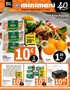 Minimani-mainoslehti voimassa 30/09/2026 alkaen