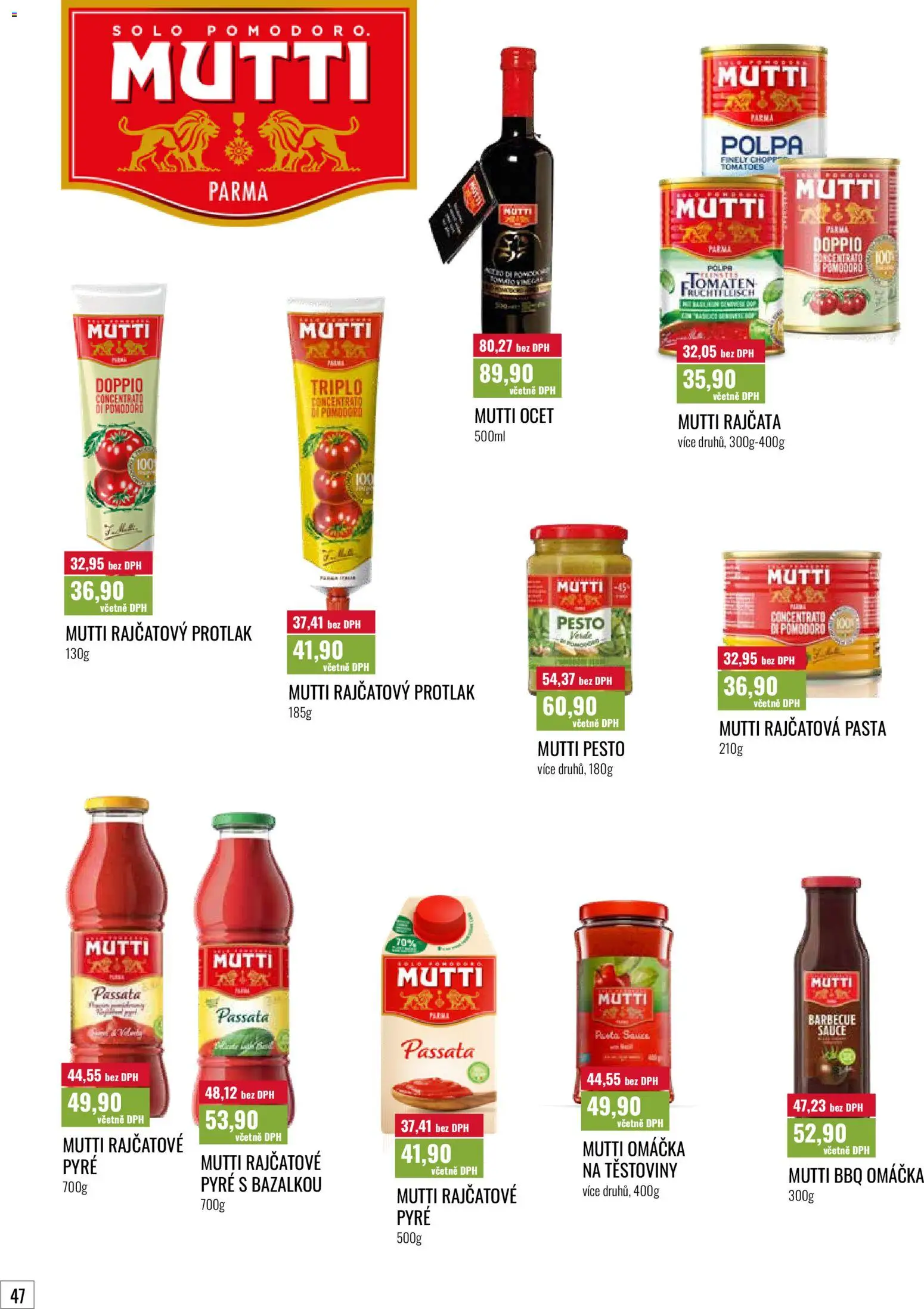 Ratio leták od 01.09.2026 | Strana: 48 | Produkty: Rajčatový protlak, Rajčata, Passata, Pesto