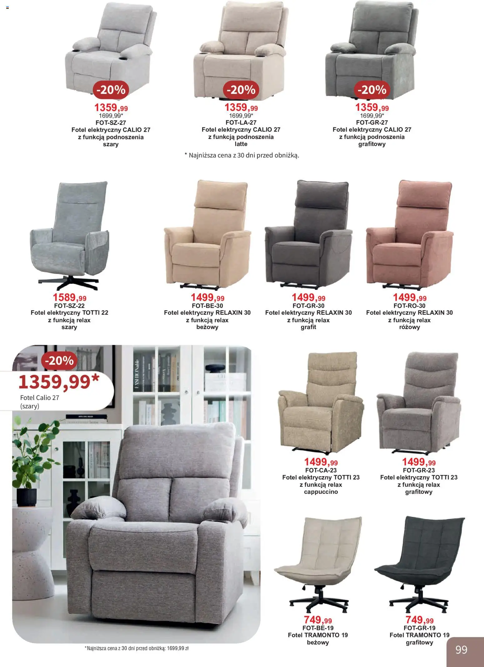 Bodzio Katalog od 01.08.2026 | Strona: 99 | Produkty: Cappuccino, Fotel