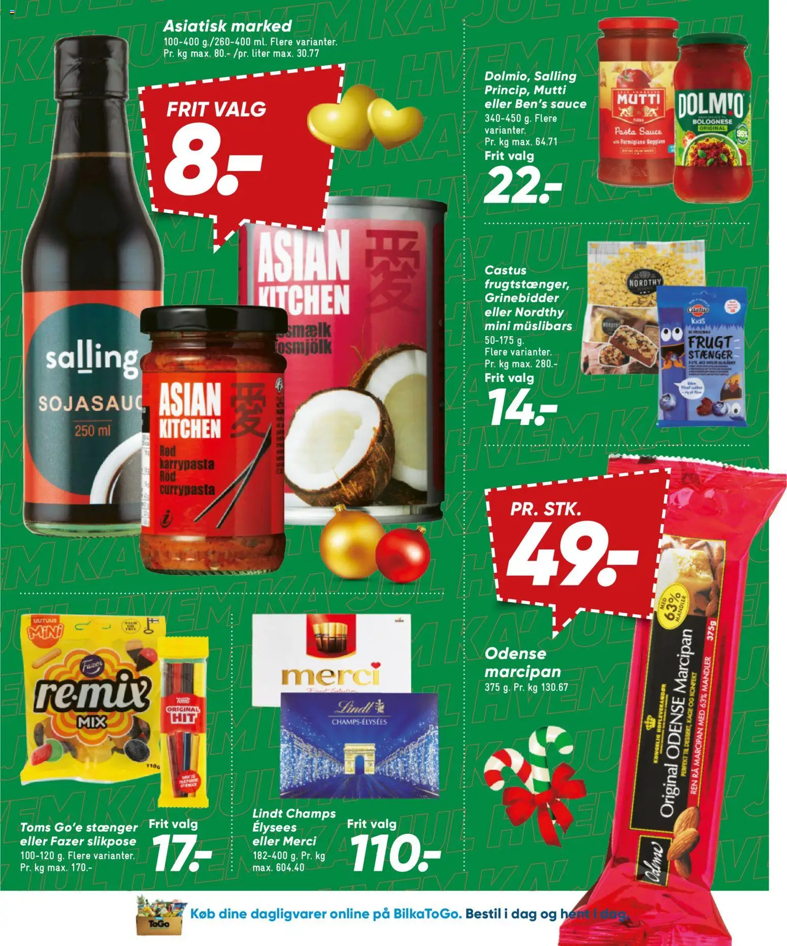 Bilka tilbudsavis – gyldig fra 30/10/2026 | Side: 53 | Produkter: Dagligvarer, Pasta, Marcipan, Parmigiano Reggiano