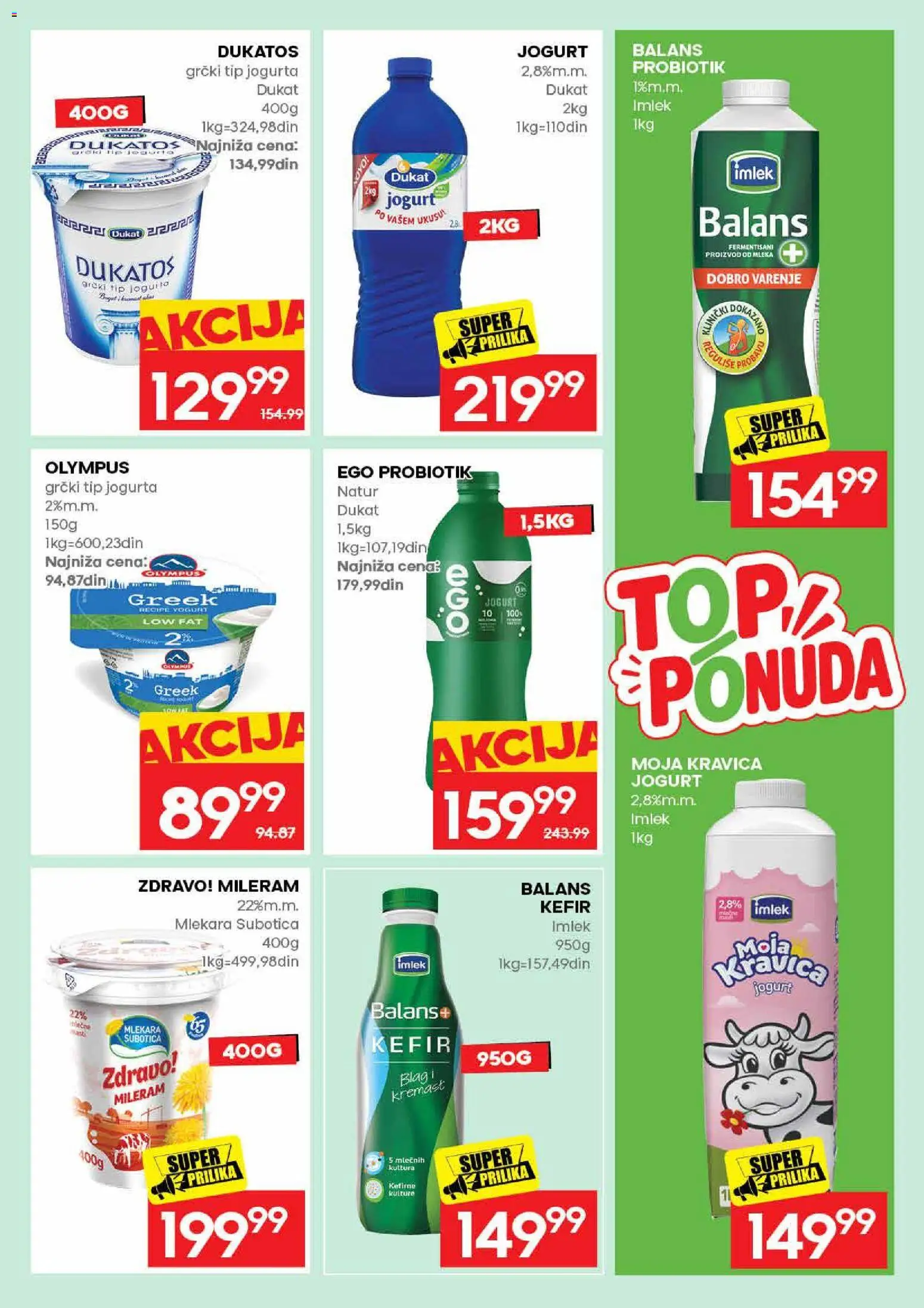 Idea katalog - važi od 06.08.2026 | Strana: 15 | Proizvode: Dukatos, Moja kravica, Jogurt