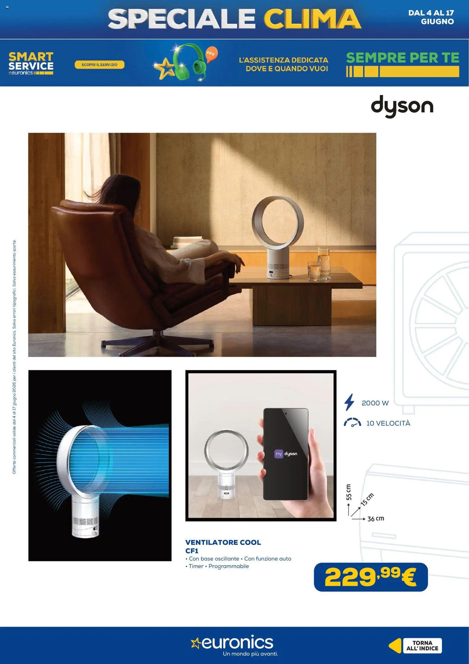 Volantino Euronics del 04.06.2026 | Pagina: 21 | Prodotti: Ventilatore, Tè, Dyson