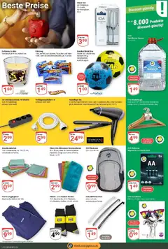 Globus Prospekt Leipzig ab 07.09.2026 gültig | Seite: 26 | Produkte: Gewicht, Batterien, Wasser, Rucksack