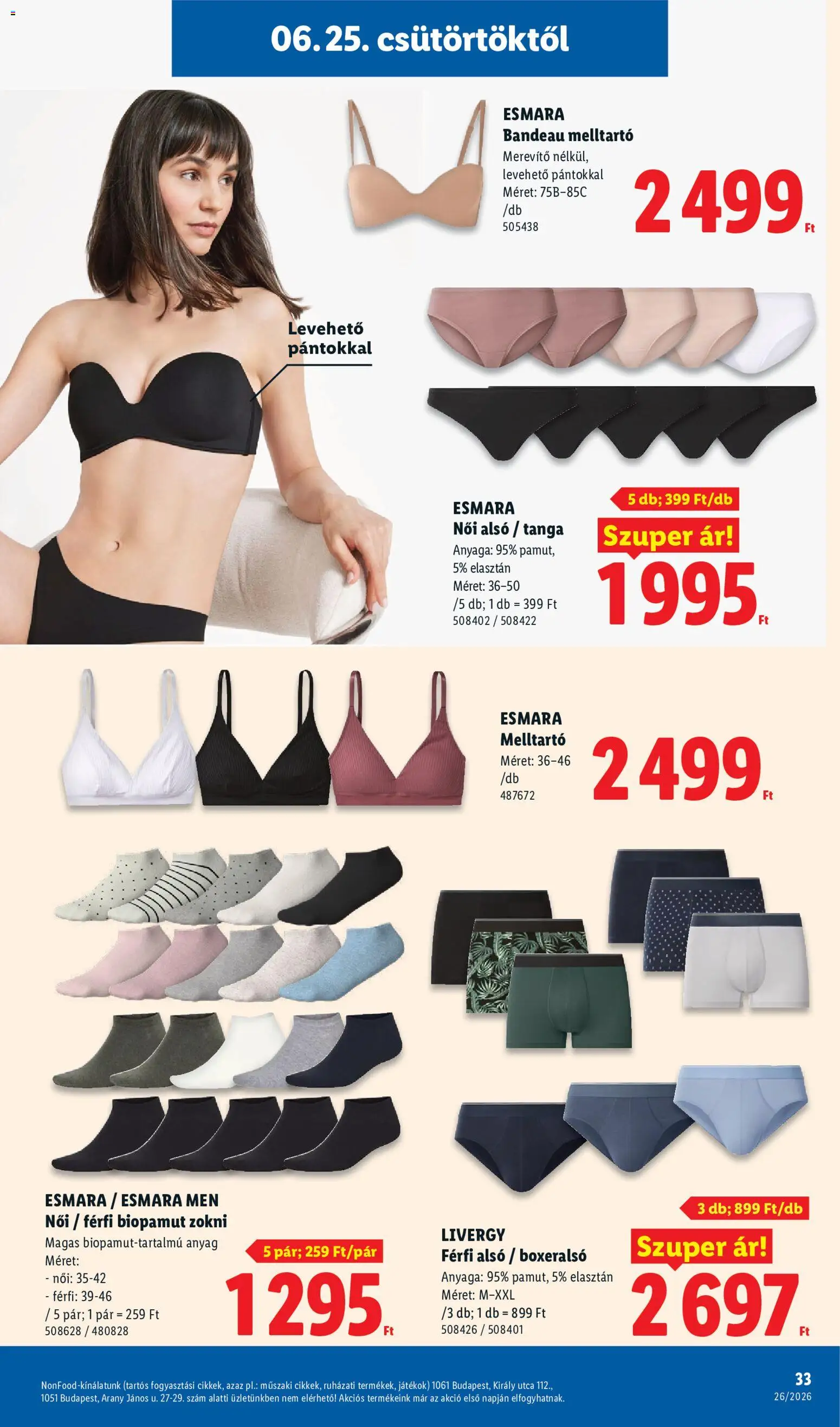 Lidl akciós ujság - amely érvényes a következő dátumtól: 25.06.2026 | Oldal: 33