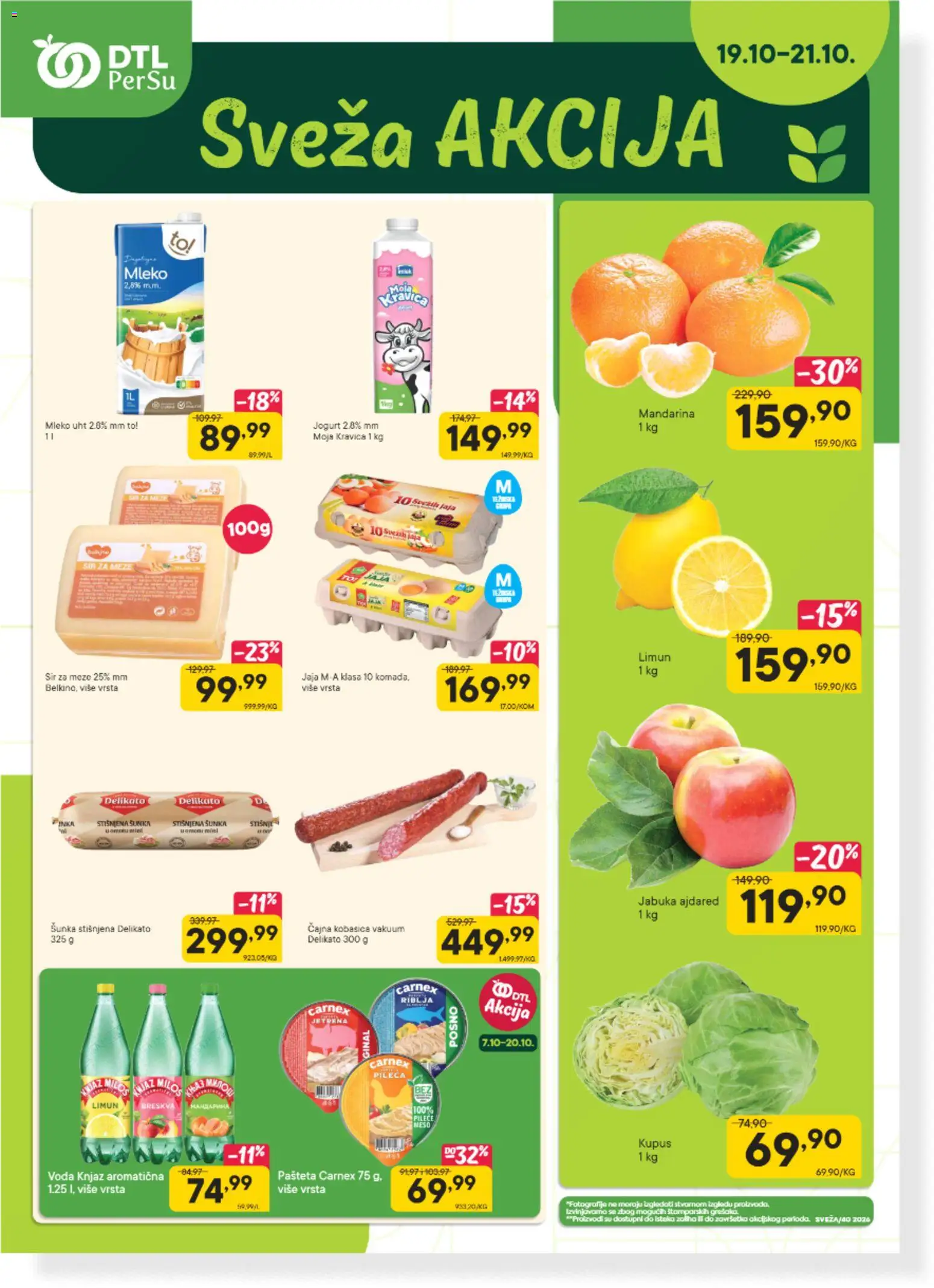 PerSu katalog - važi od 19.10.2026 | Strana: 1 | Proizvode: Mandarina, Voda, Limun, Breskva