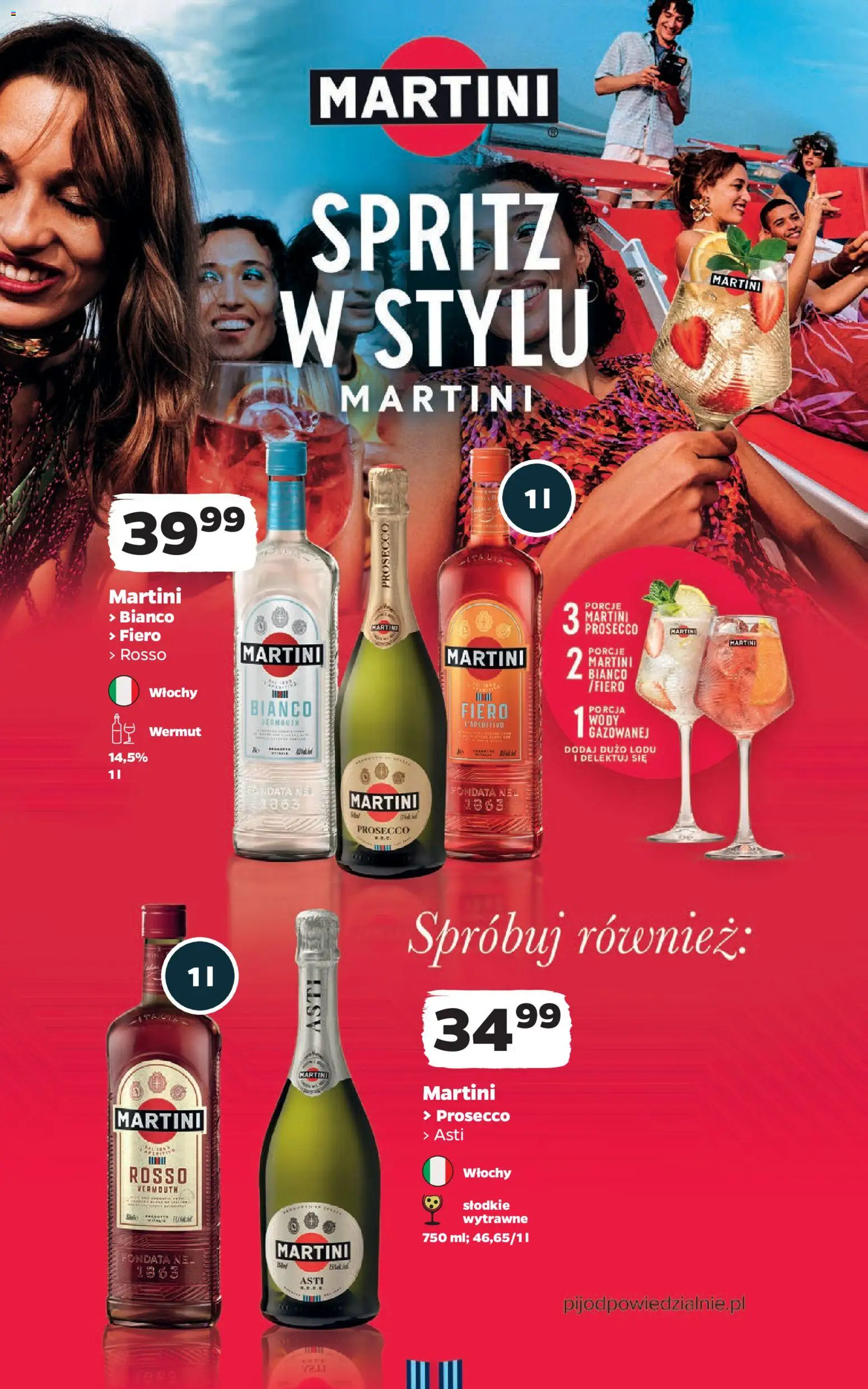 Netto gazetka - Wina od 20.07.2026 | Strona: 4 | Produkty: Martini, Martini prosecco, Prosecco, Martini Bianco