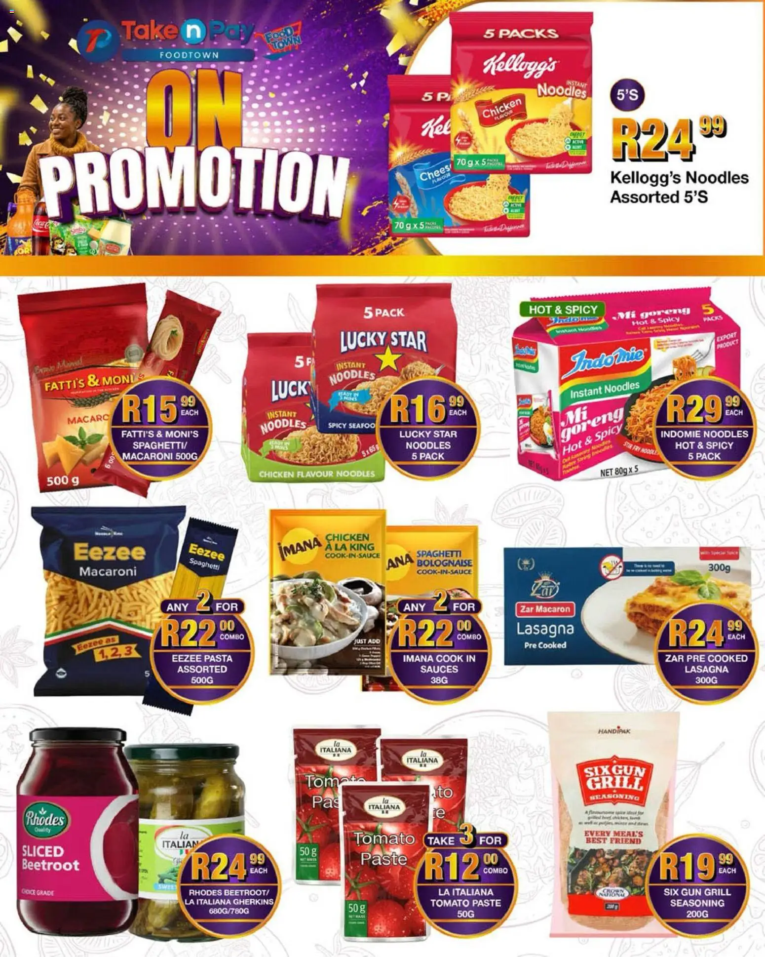 New Take n Pay catalogue – valid from 04.05.2026 | Page: 15 | Products: Sauces, Chicken, Noodles, Seasoning