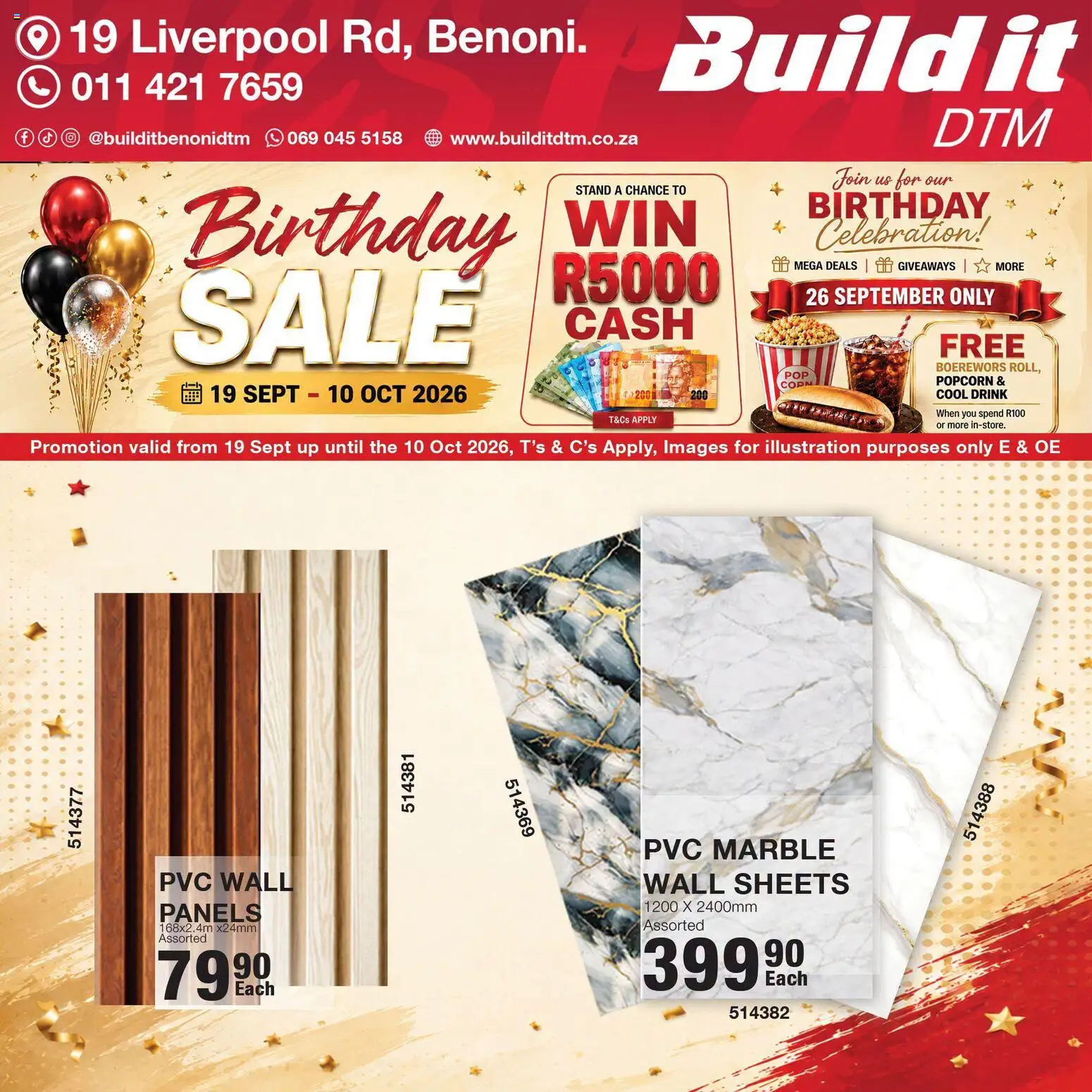 New Build It catalogue – valid from 19/09/2026 | Page: 9 | Products: Boerewors, Popcorn