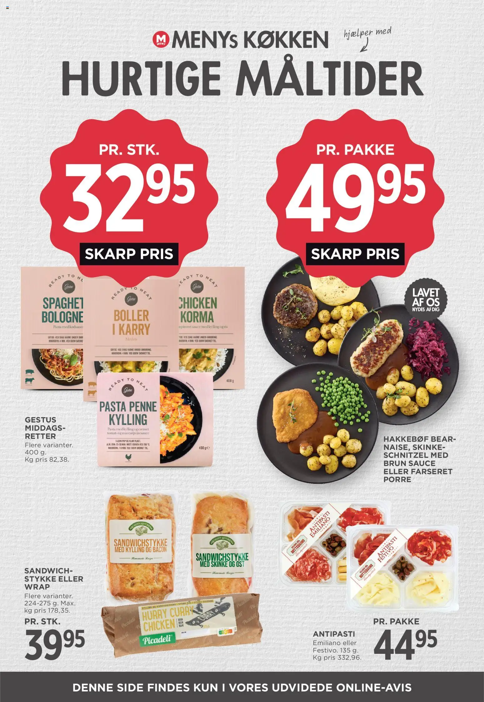 Meny tilbudsavis – gyldig fra 16/10/2026 | Side: 12 | Produkter: Ost, Karry, Pasta, Bacon