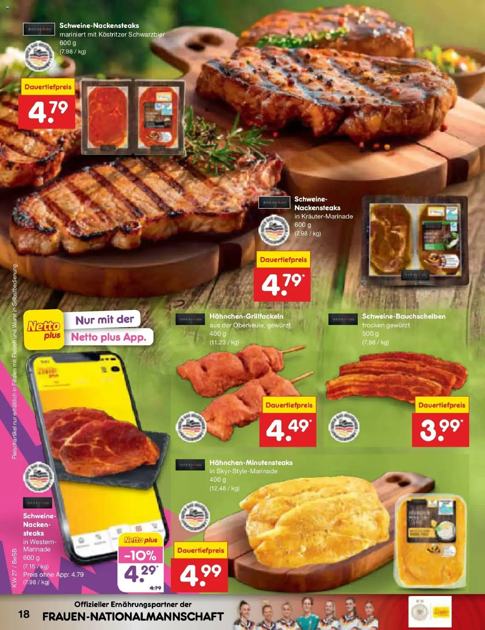 Netto Marken-Discount Prospekt Kremmen – gültig ab 29.06.2026 | Seite: 26 | Produkte: Nackensteaks, Kostritzer, Wurst, Fleisch
