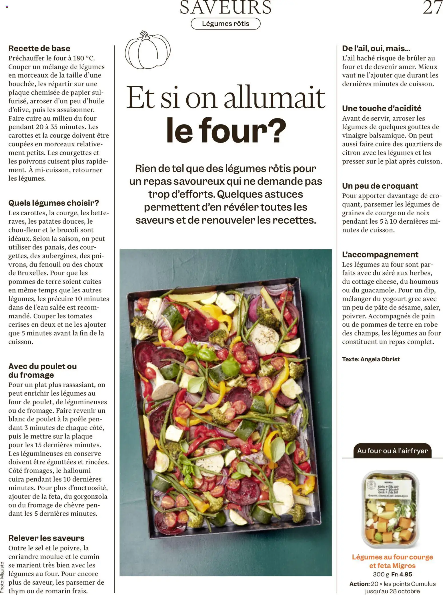 Migros aktionen Magazine FR – gültig ab 21.10.2026 | Seite: 27 | Produkte: Feta, Mais