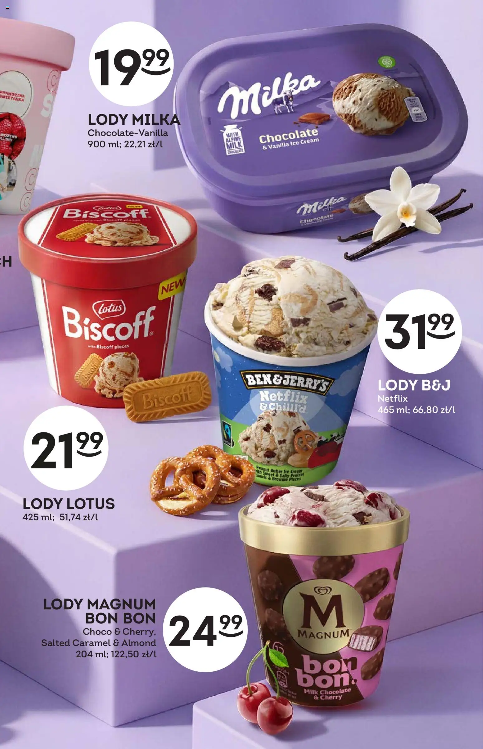 Żabka gazetka - Katalog lodowy od 15.07.2026 | Strona: 17 | Produkty: Milka, Brownie, Lody Magnum, Lody