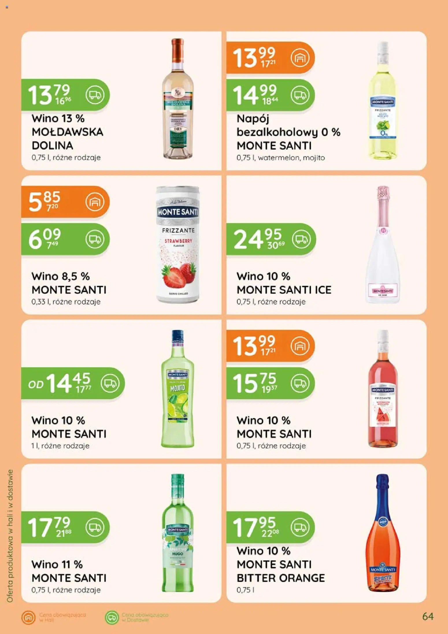 Eurocash gazetka - Katalog Alkoholowy od 01.09.2026 | Strona: 64 | Produkty: Mojito, Monte Santi, Wino, Hugo wino