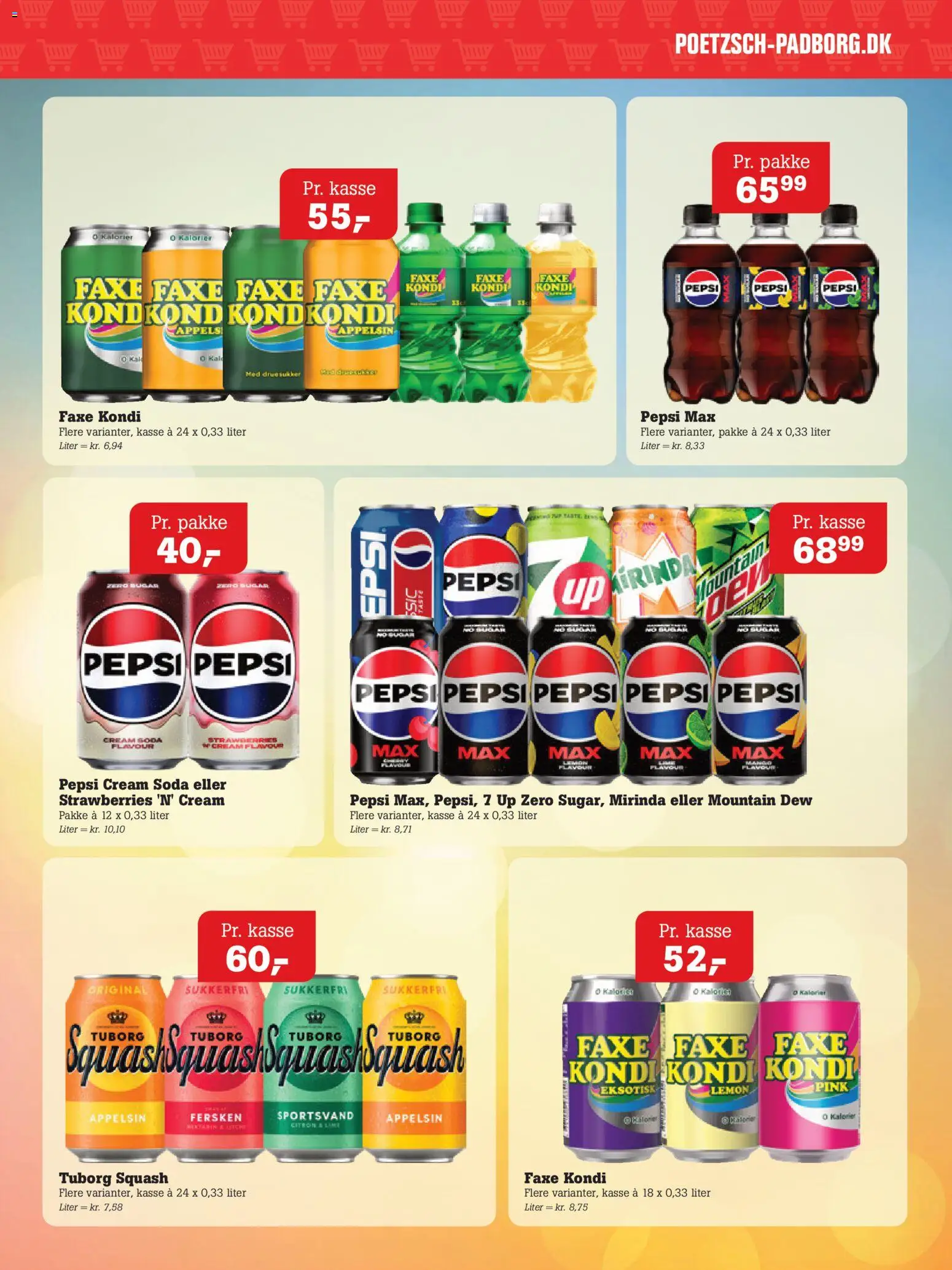 Poetzsch Padborg tilbudsavis – gyldig fra 27/08/2026 | Side: 26 | Produkter: Faxe Kondi, Pepsi, Pepsi Max, Tuborg Squash