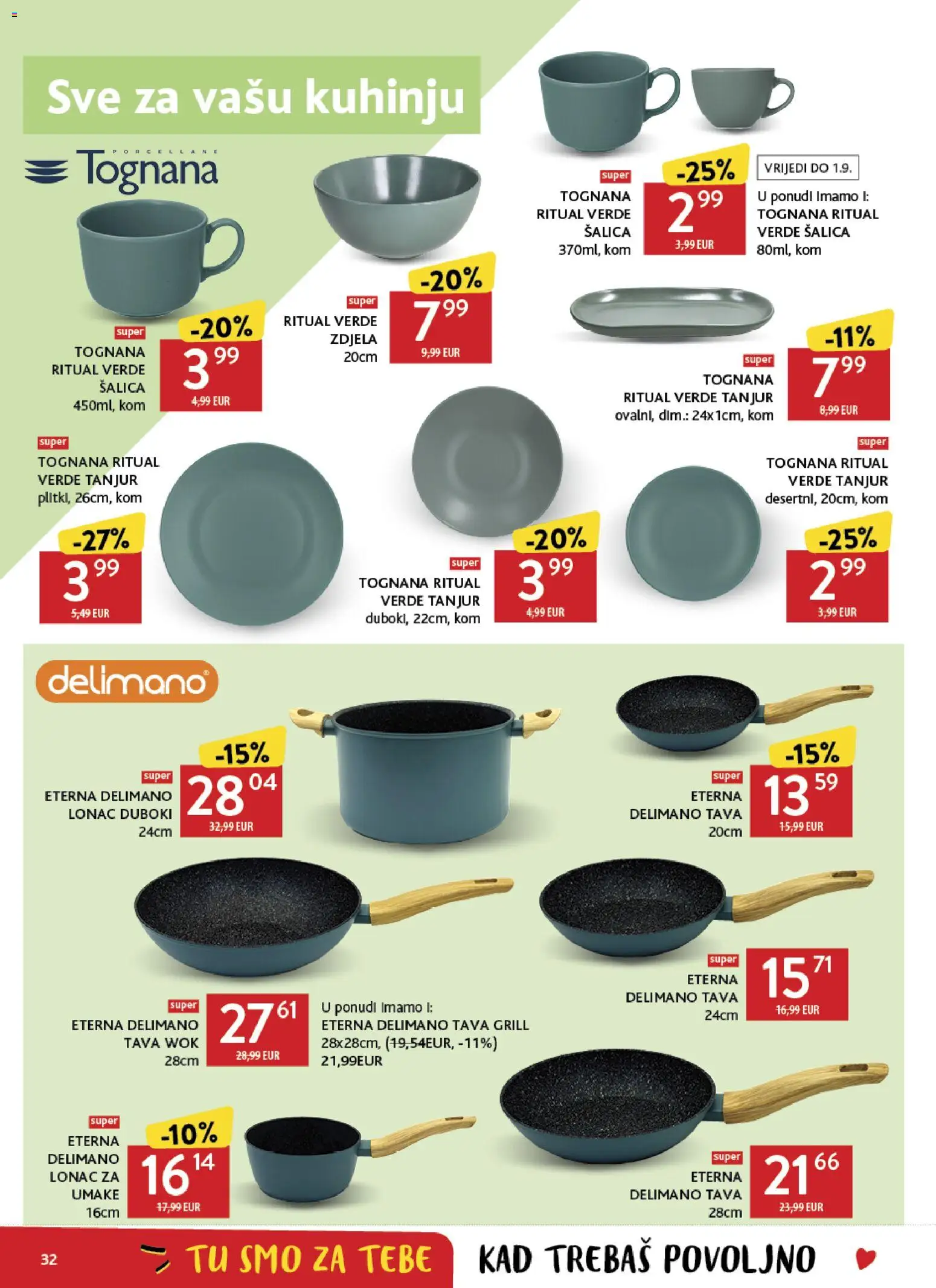Konzum HR akciós ujság - amely érvényes a következő dátumtól: 2026.08.19. | Oldal: 32 | Termékek: Wok, Grill